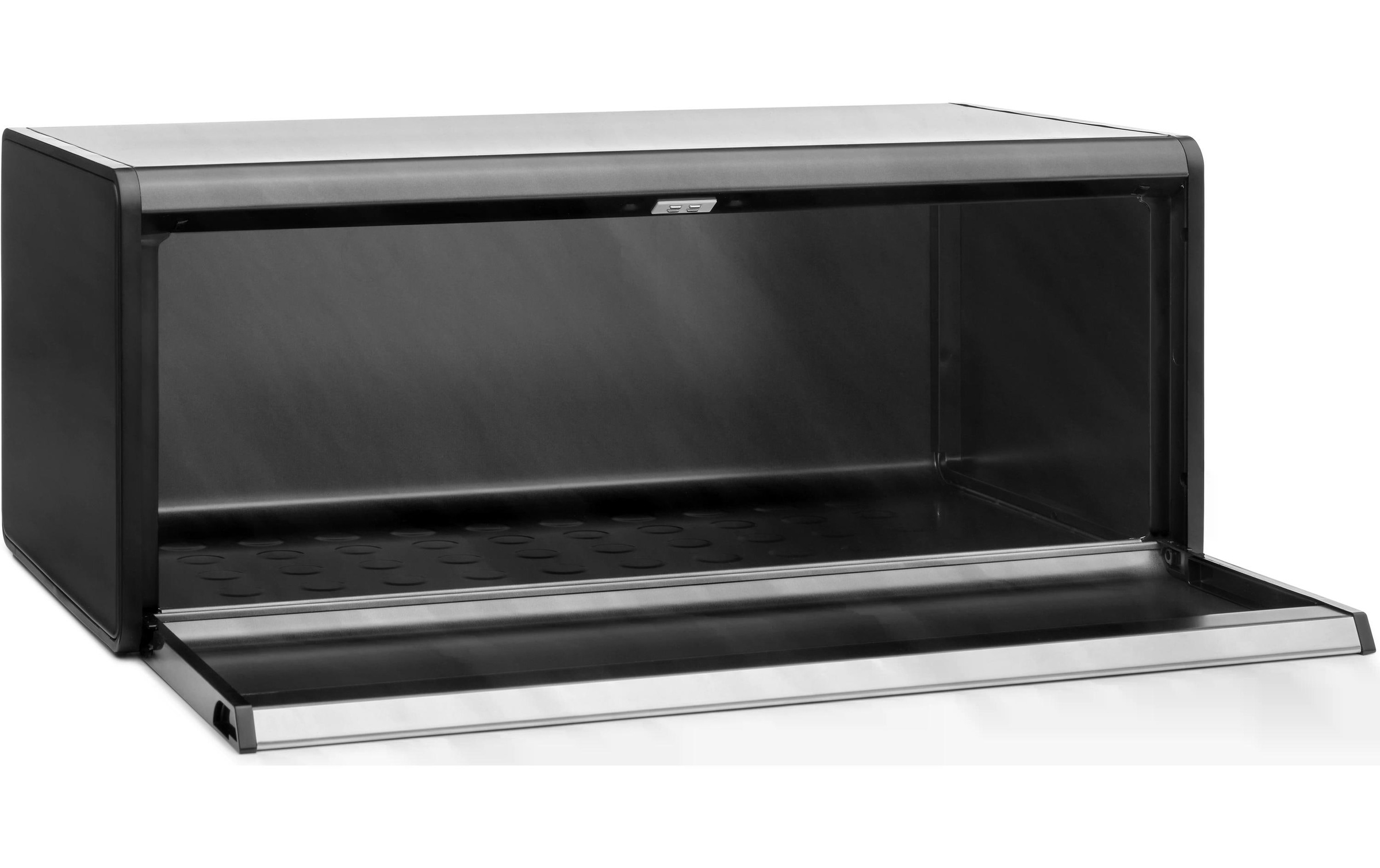 Brabantia Brotkasten »Fall Front Bread Bin Grau/Schwarz«, (1 tlg.)