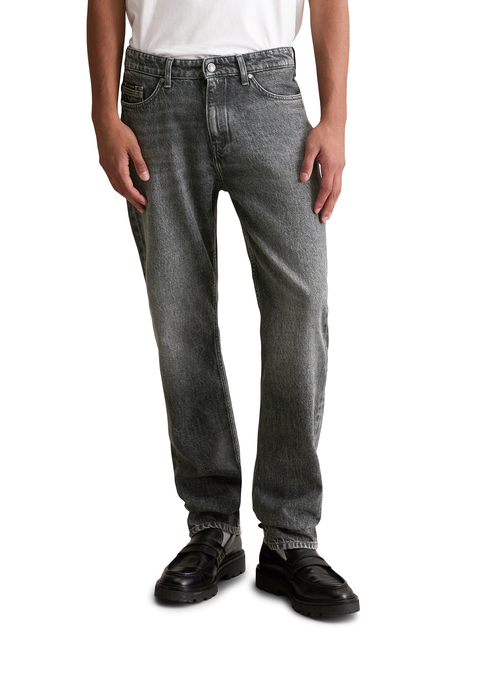Image of Marc OPolo DENIM Straight-Jeans "Sverre" mit dezenter Waschung, gerades Bein, reine Baumwolle
