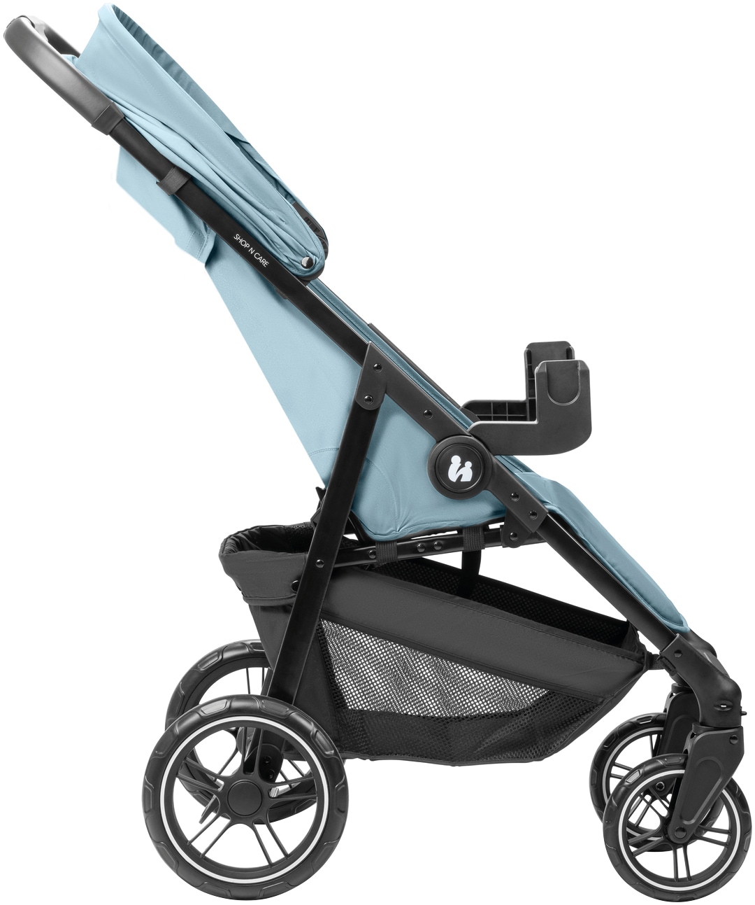 Hauck Kinder-Buggy »Shop N Care, Dusty Blue« 22 kg bis 22 kg belastbar; kompatibel mit Babyschale
