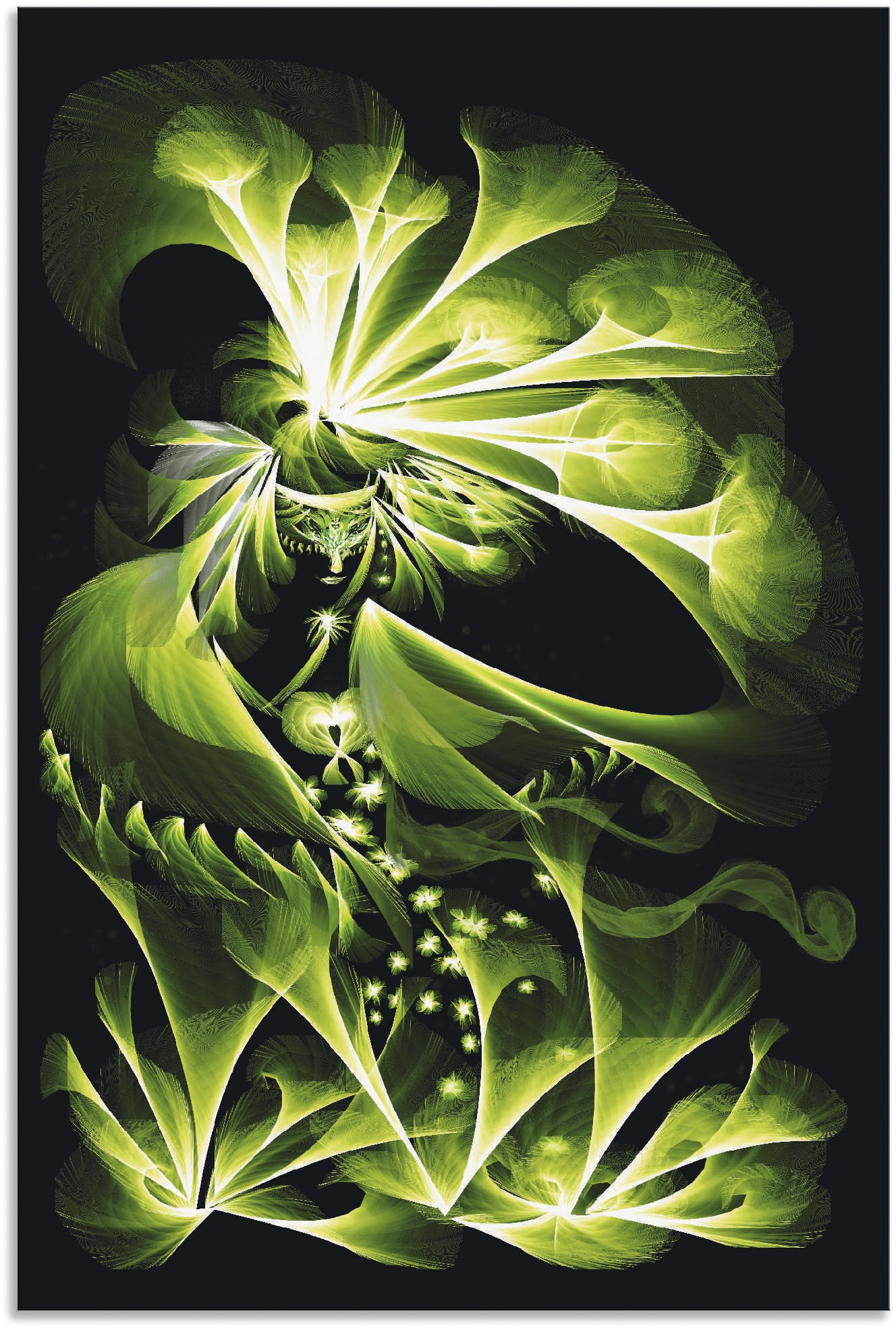 Artland Wandbild »Grüne Gartenfee«, Alubild, in Leinwandbild, St.), Wandaufkleber kaufen versch. (1 als klassische Poster Fantasie, Grössen oder