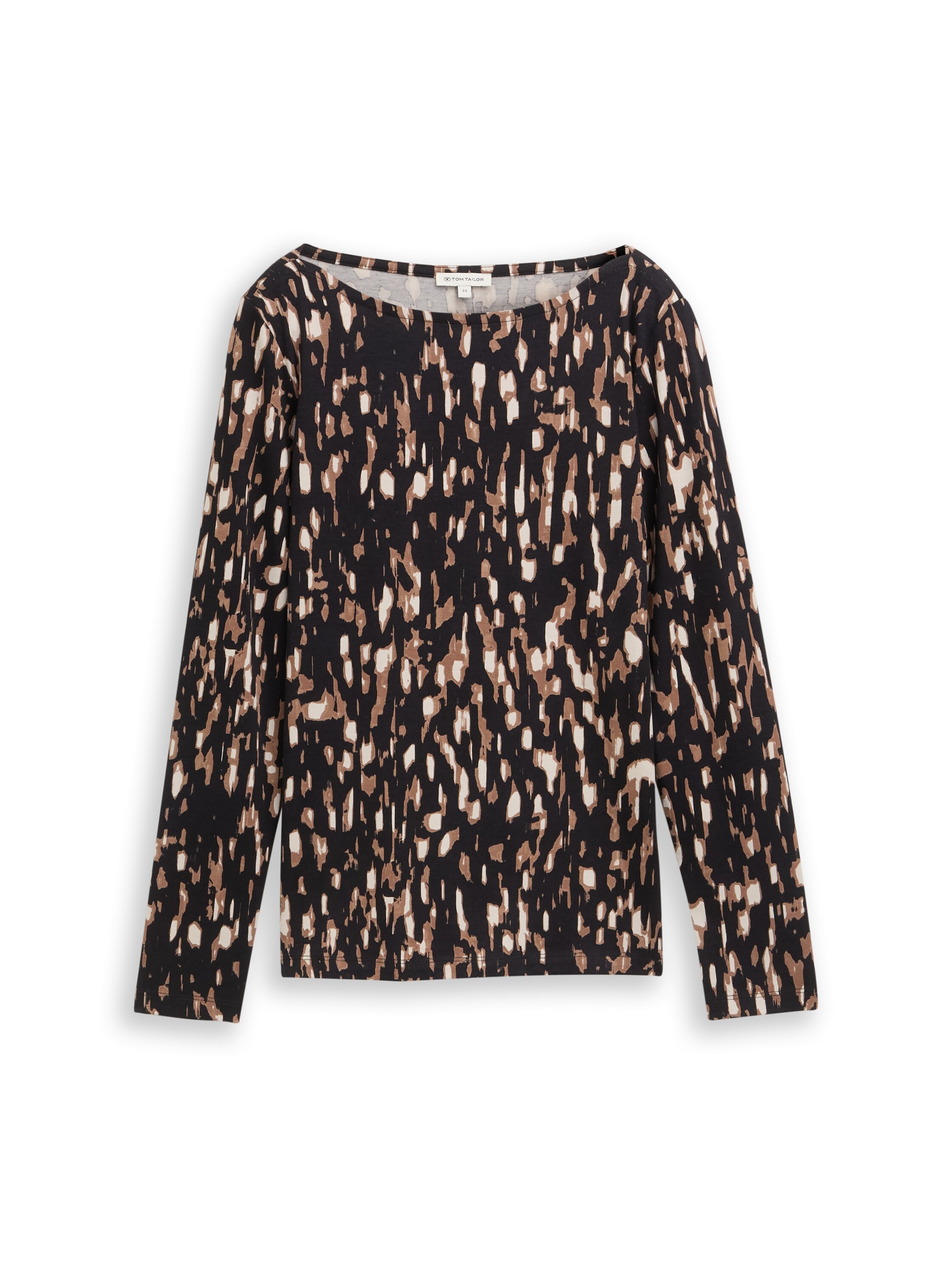 TOM TAILOR T-shirt à manches longues mit All-Over Print