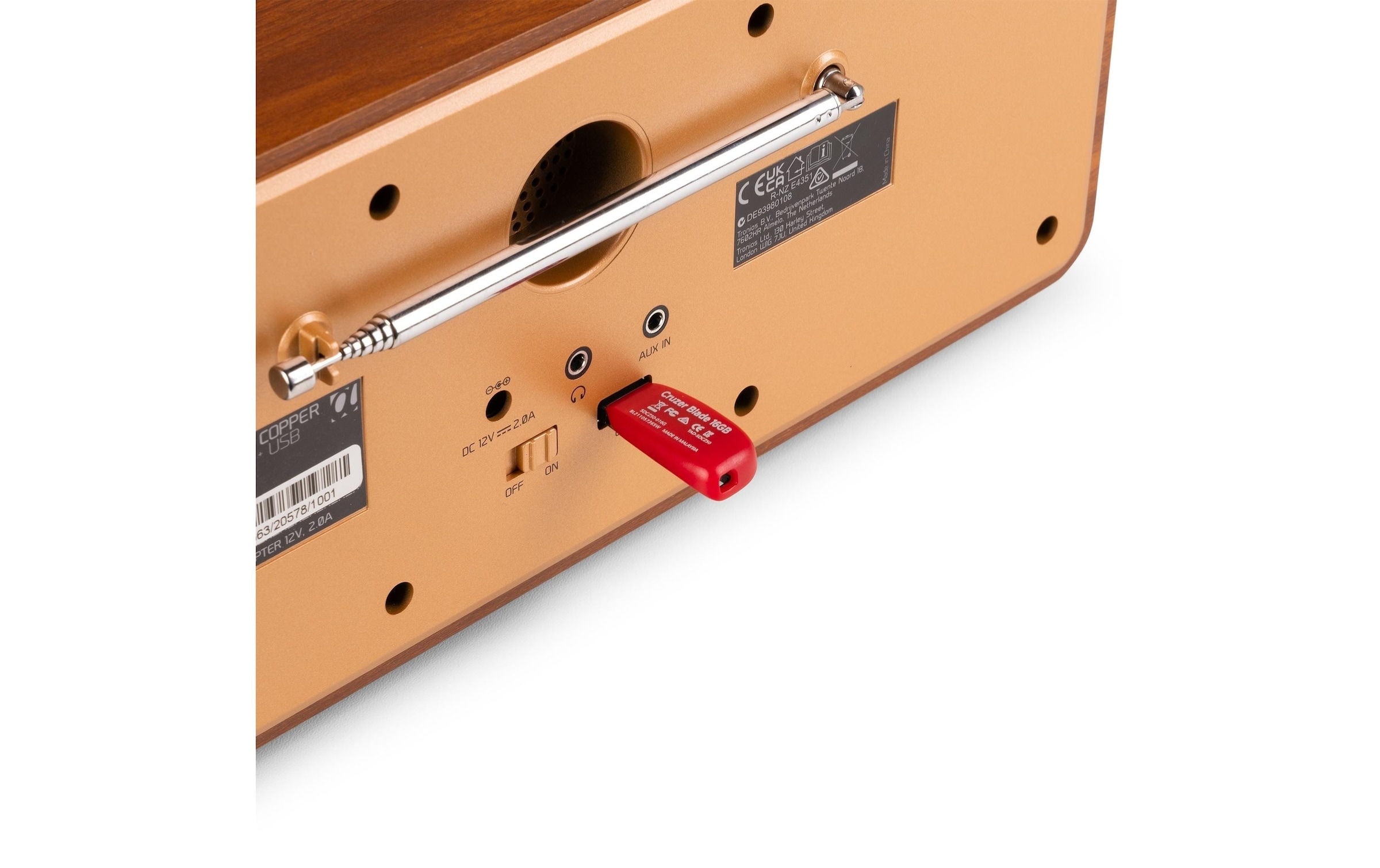 AUDIZIO Digitalradio (DAB+) »Genua-CU DAB+/FM Radio mit Bluetooth, Stereo« ( )