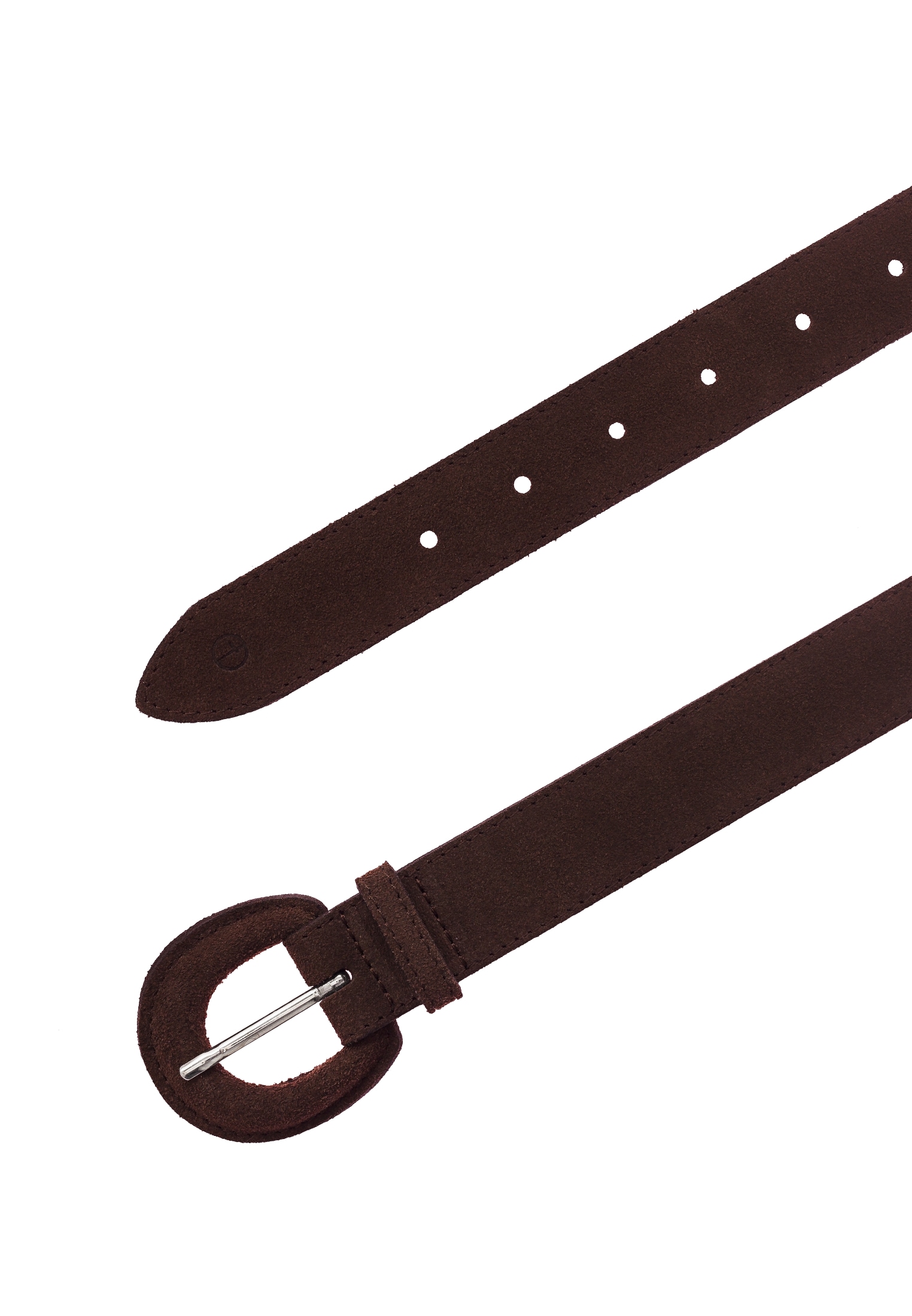 Tamaris Ceinture en cuir »Florence« en cuir de vache, avec boucle demi-ronde recouverte de cuir