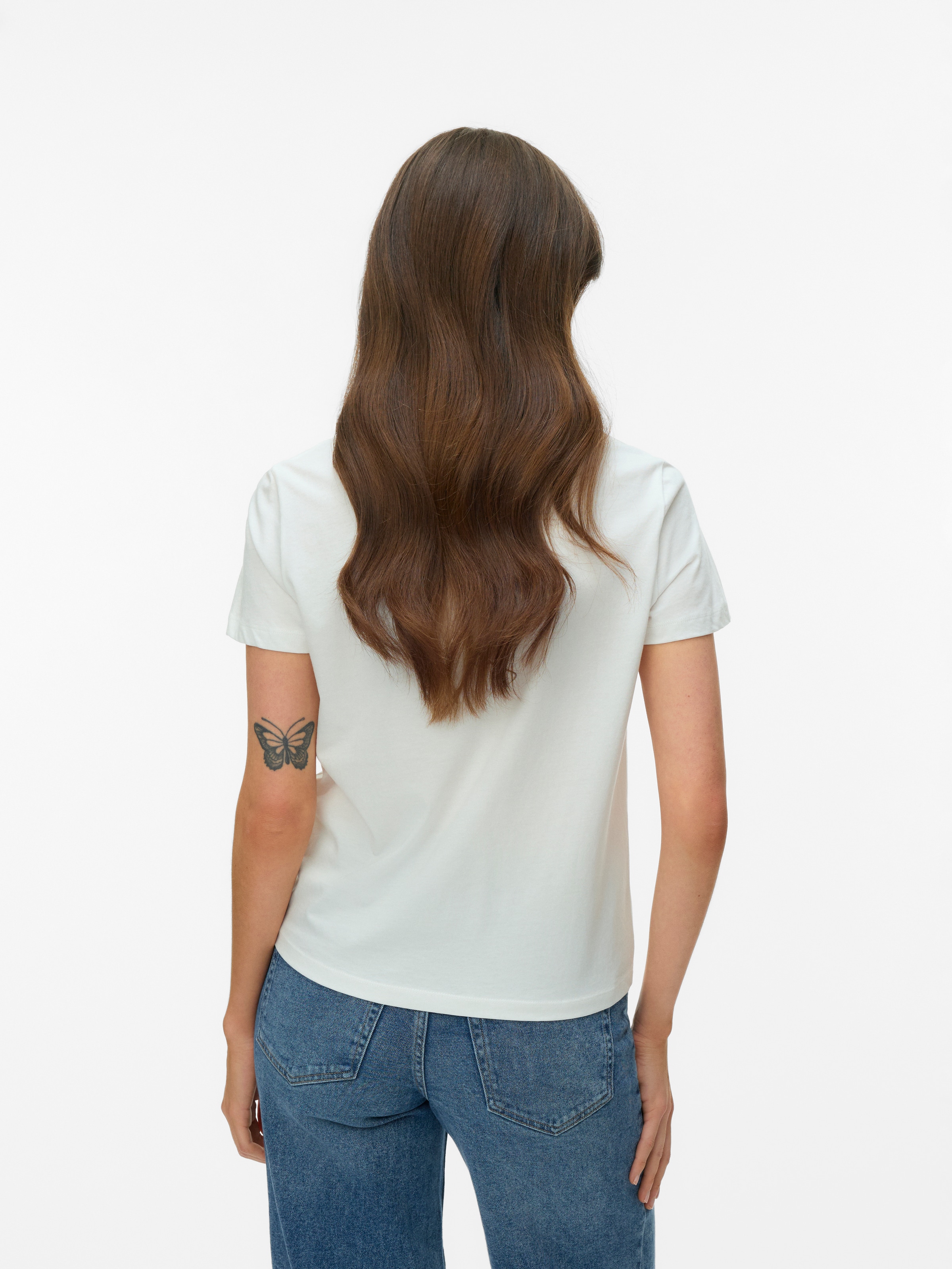 Vero Moda T-shirt à manches courtes »VMVANJA SS TOP BOX JRS« Coton
