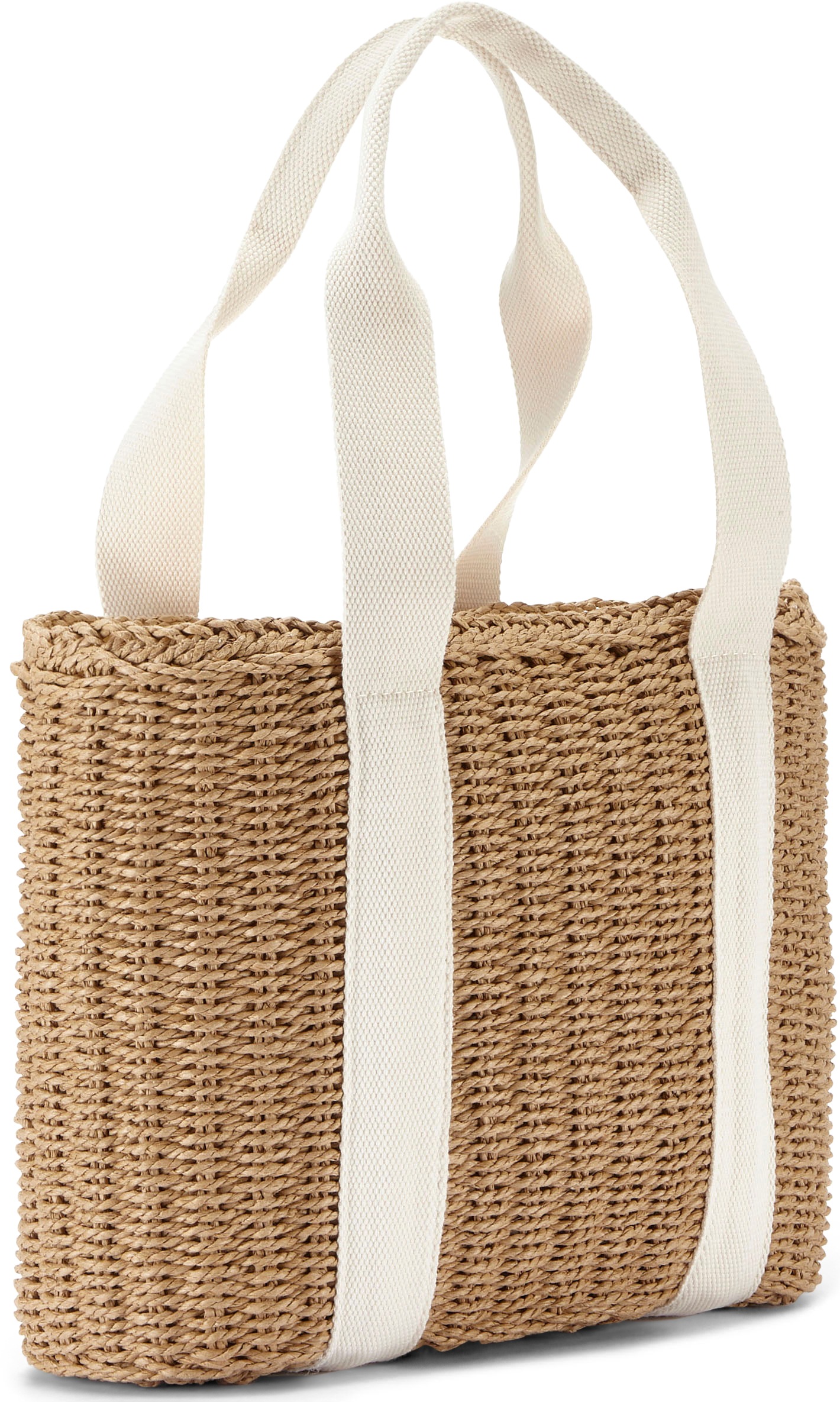 Image of Vivance Shopper "Strandtasche" Schultertasche,Korbtasche,Tragetasche, Einkaufstasche Bast-Optik VEGAN