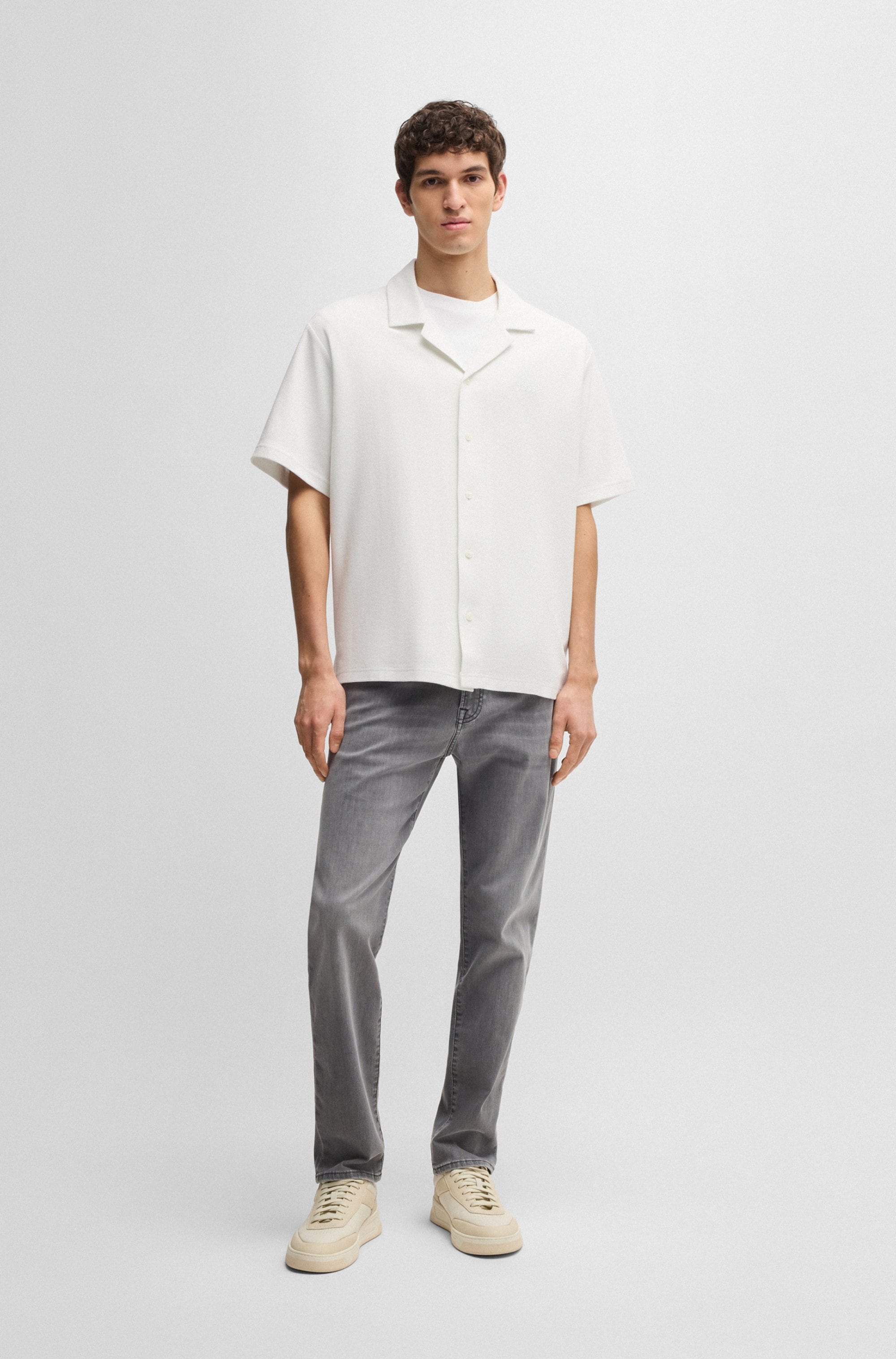 BOSS ORANGE Kurzarmshirt »Pe«, mit Ton-in-Ton Logo
