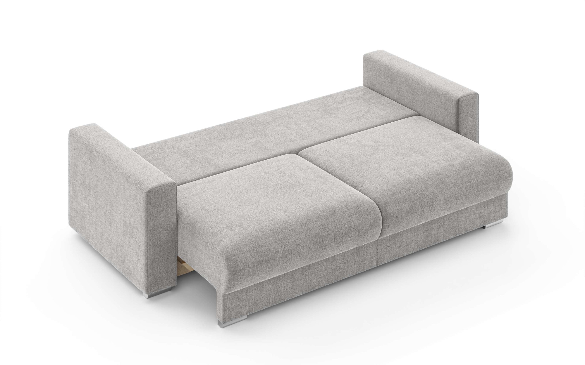 INOSIGN 3-Sitzer »Stevinson Schlafsofa mit Bettkasten, Masse B/H/T: 229/87/97 cm«, mit Wellenunterfederung, 2 Rückenkissen und 2 Zierkissen