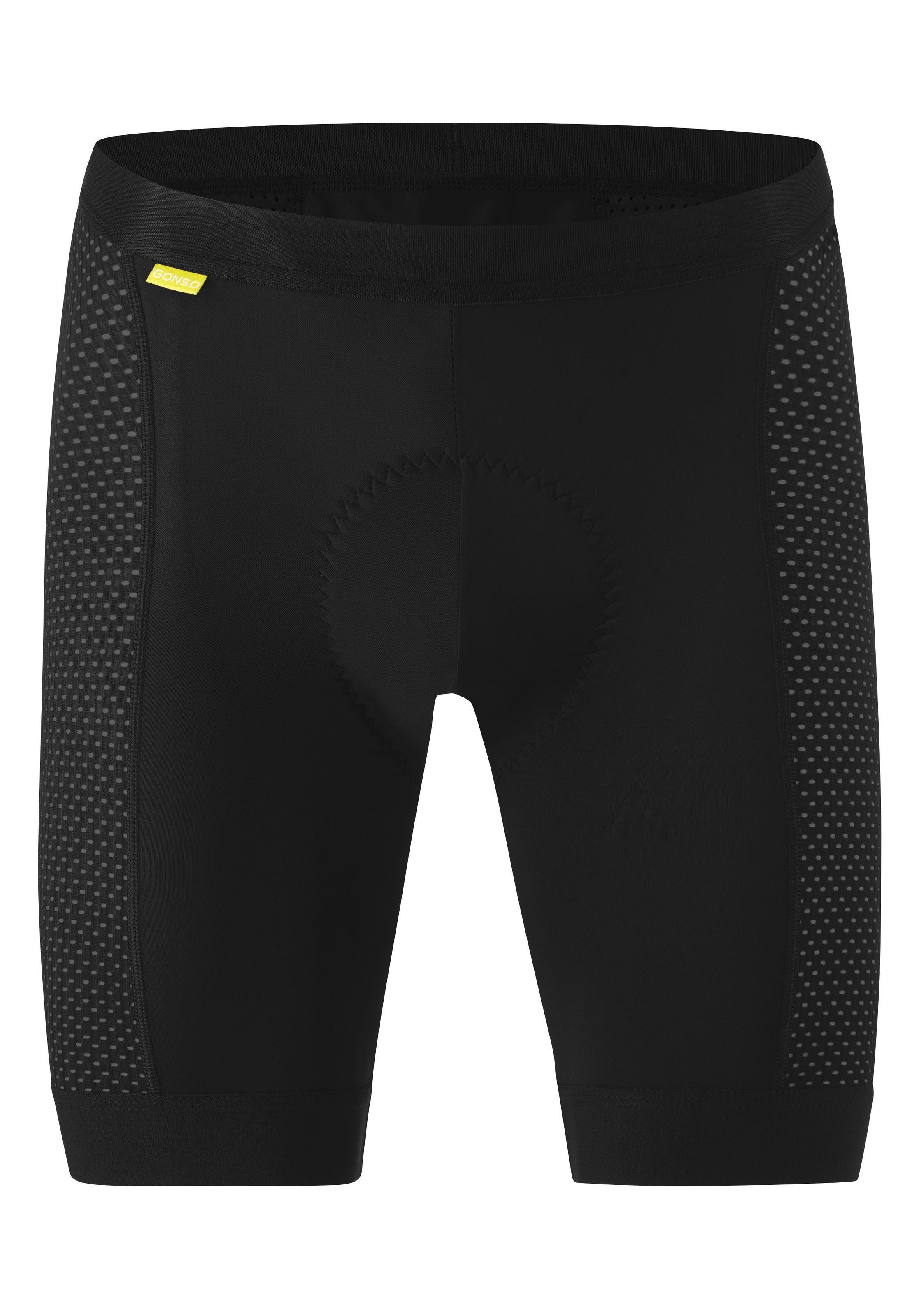 Image of Gonso Fahrradhose "Base Pants Tec M" Herren Fahrradunterhose, atmungsaktive Radhose, Sitzpolster, Tight Fit