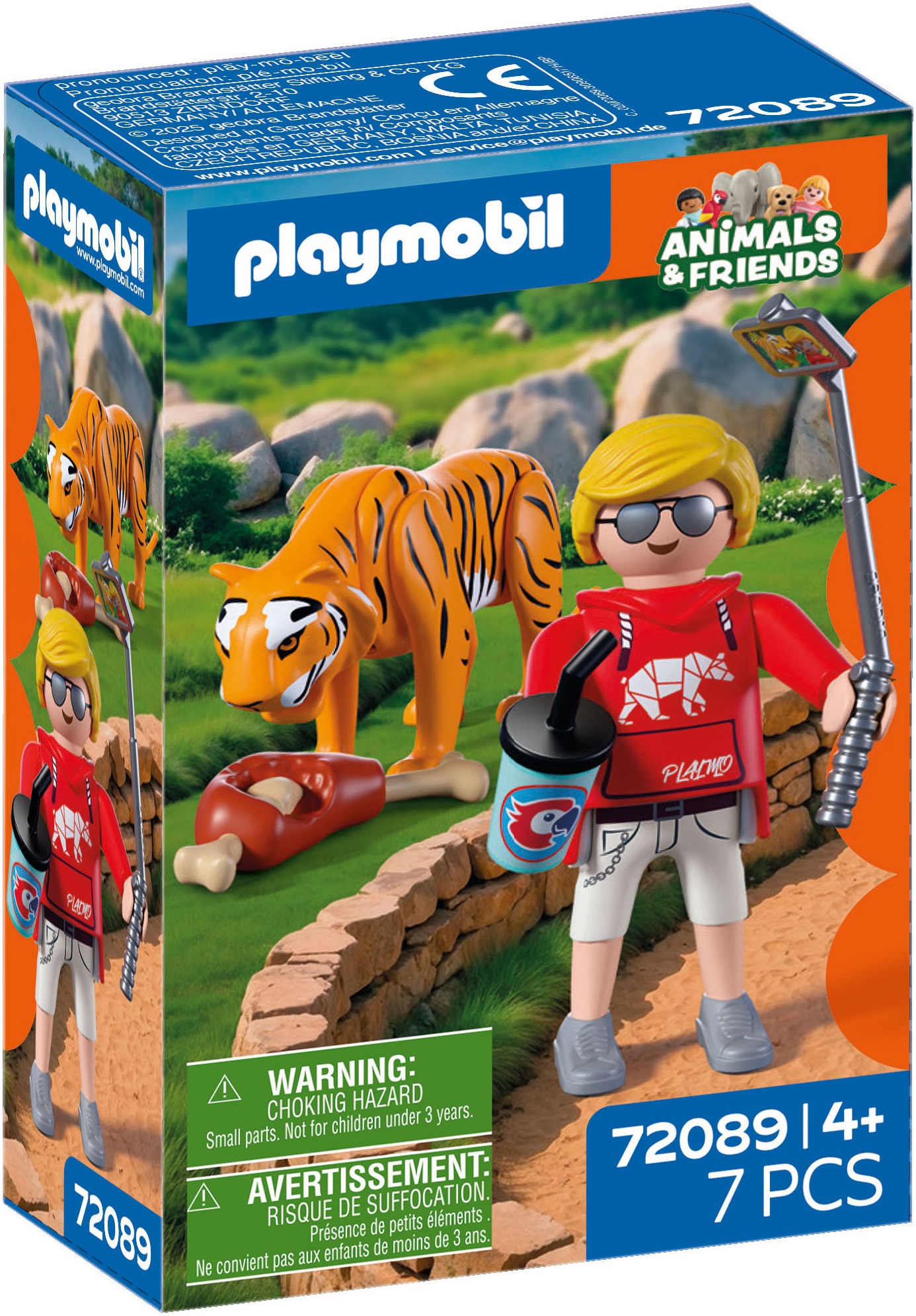 Playmobil® Jeu de construction »Zoo: Tiger und Besucher (72089), Animals & Friends« Made in Europe