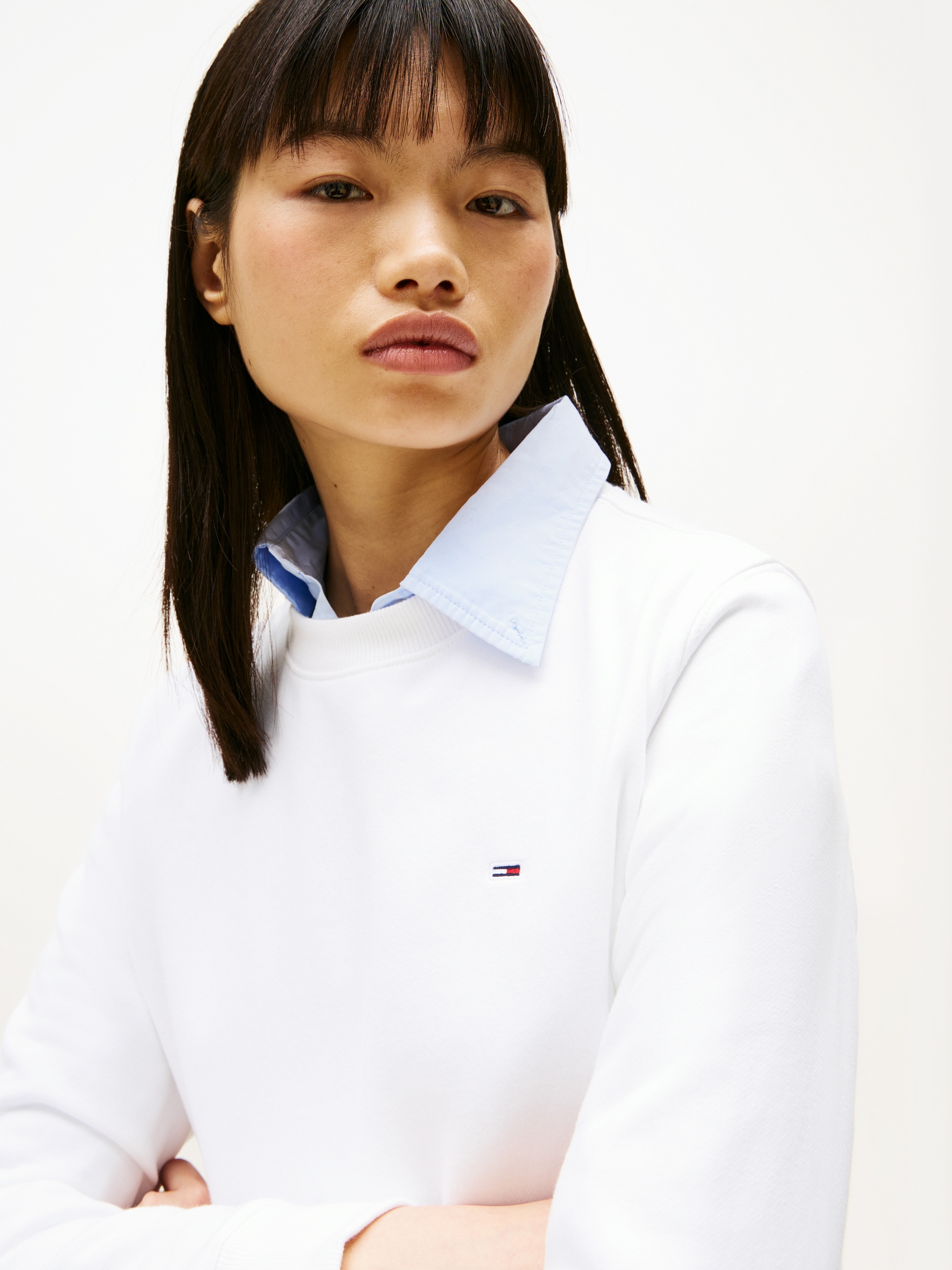 Tommy Jeans Sweatshirt »TJW REG S FLAG CREW«, mit Logostickerei