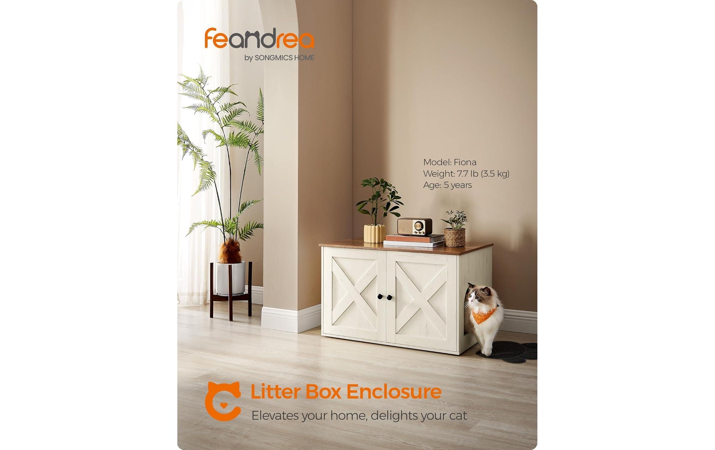 FEANDREA Abri pour animaux »für Toilette 80 x 53 x 50 cm«