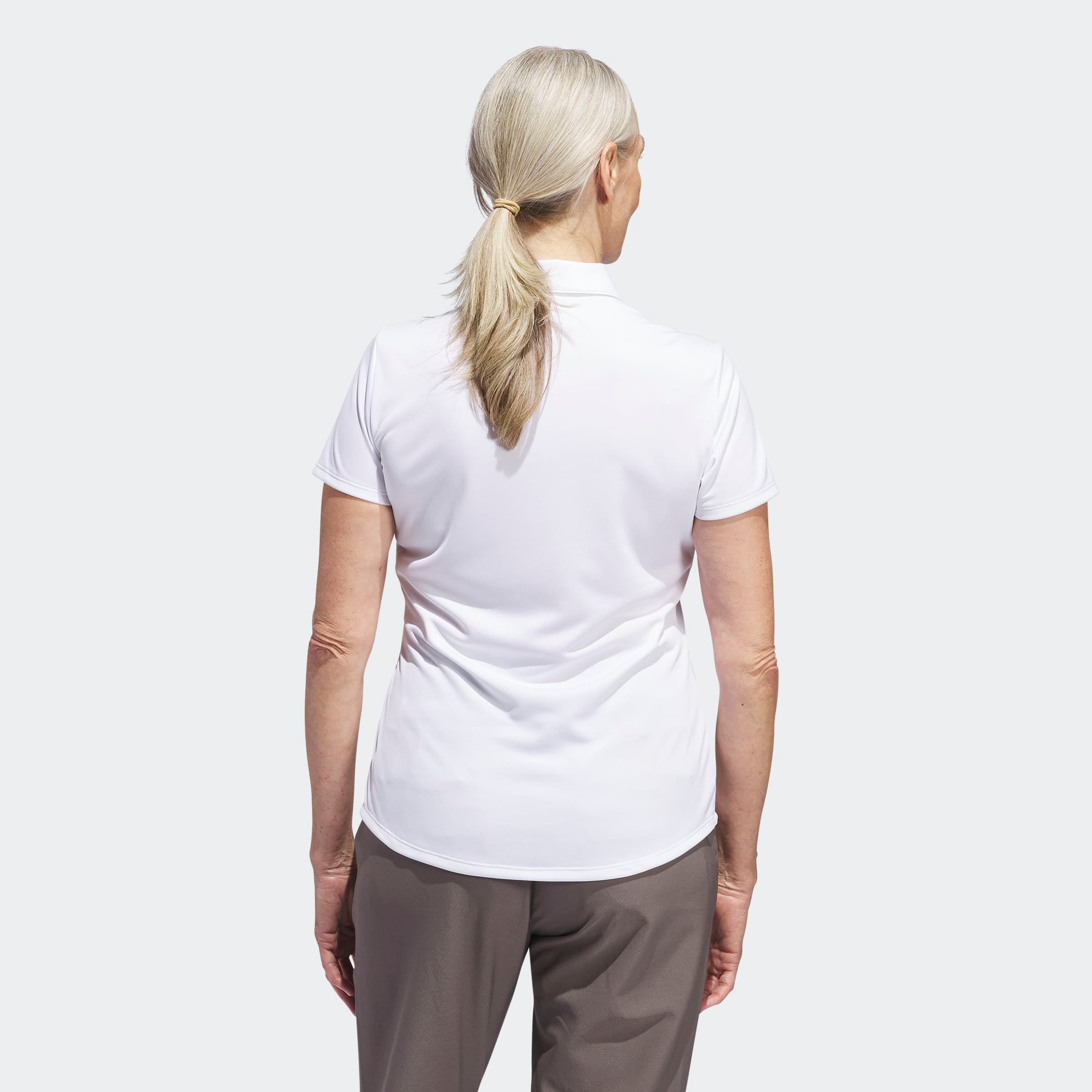 adidas Performance Polo »SOLID PERFORMANCE SHORT SLEEVE FÜR DAMEN« mit Druckknopfverschluss, aus Polyester, leichtes Pikeematerial