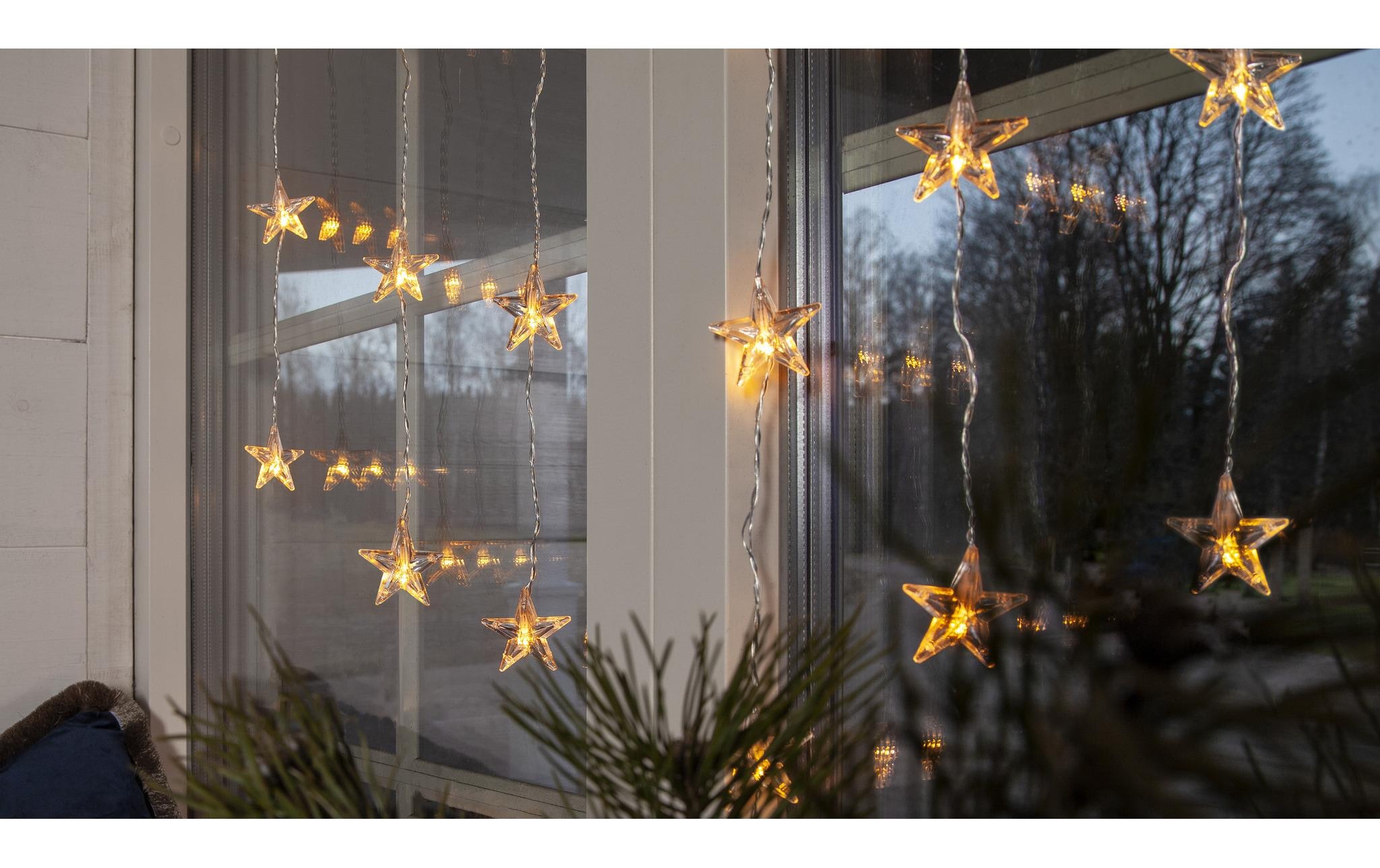   Rideau lumineux »LED-Lichtervorhang Sterne, Warmweiss, 20 LED«
