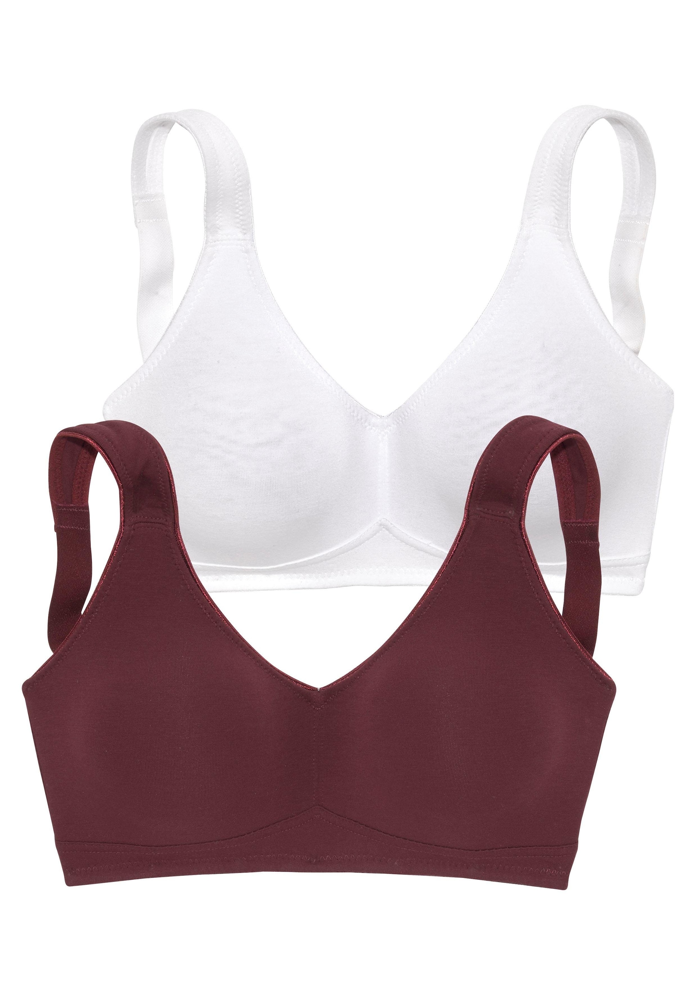 ♕ petite fleur weicher versandkostenfrei Bügel, Baumwolle, bestellen ohne Soft-BH, Basic (Packung, Dessous 2 Stück), aus