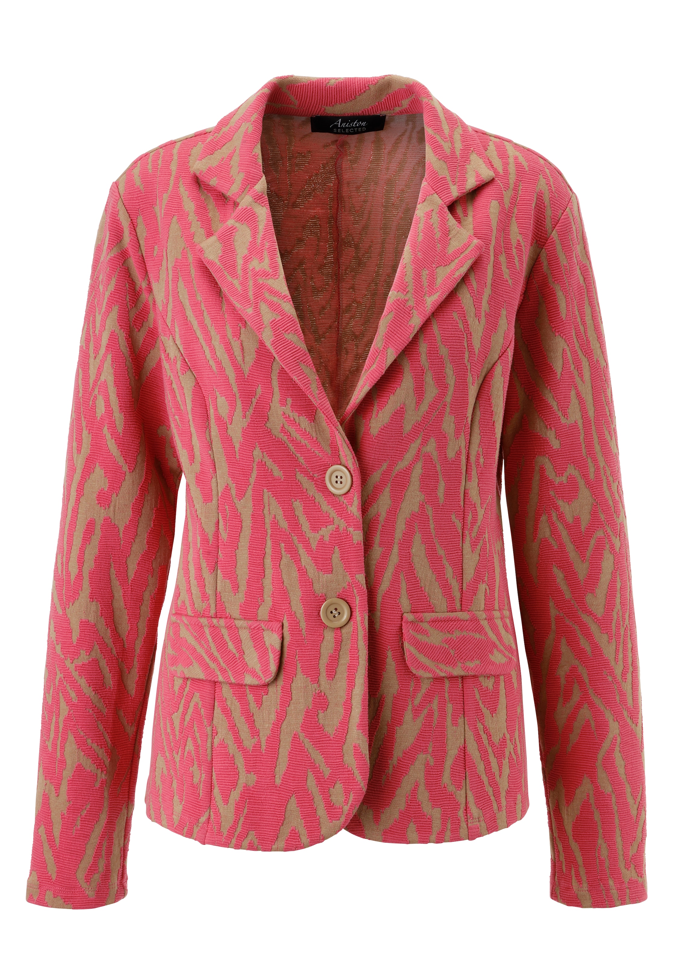 Aniston SELECTED Blazer court in trendy Jacquard-Qualität - NEUE KOLLEKTION
