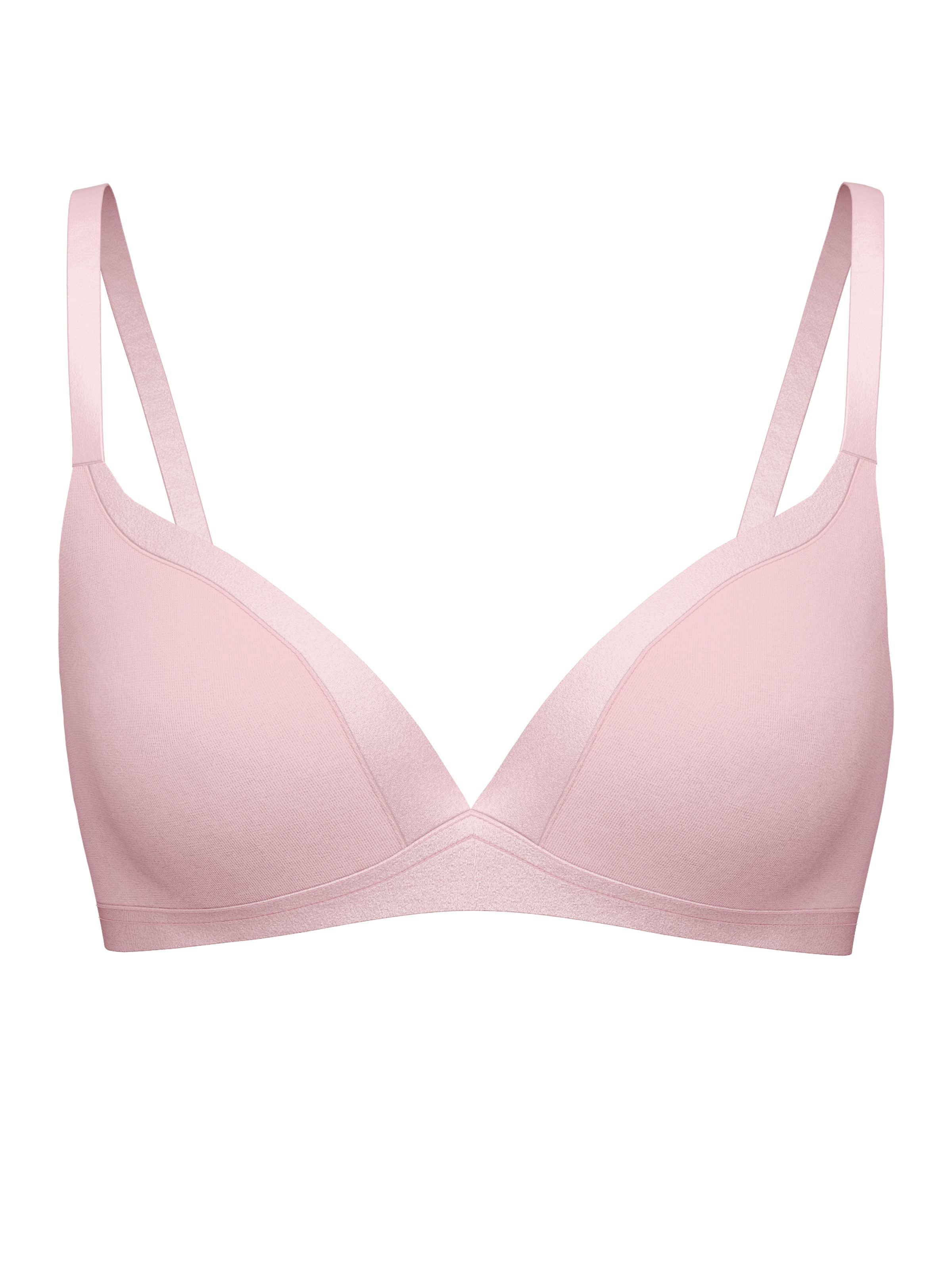 CALIDA Triangel-BH »Cate«, Satinblende, ohne Bügel, Single-Jersey Qualität, elastisch, weich