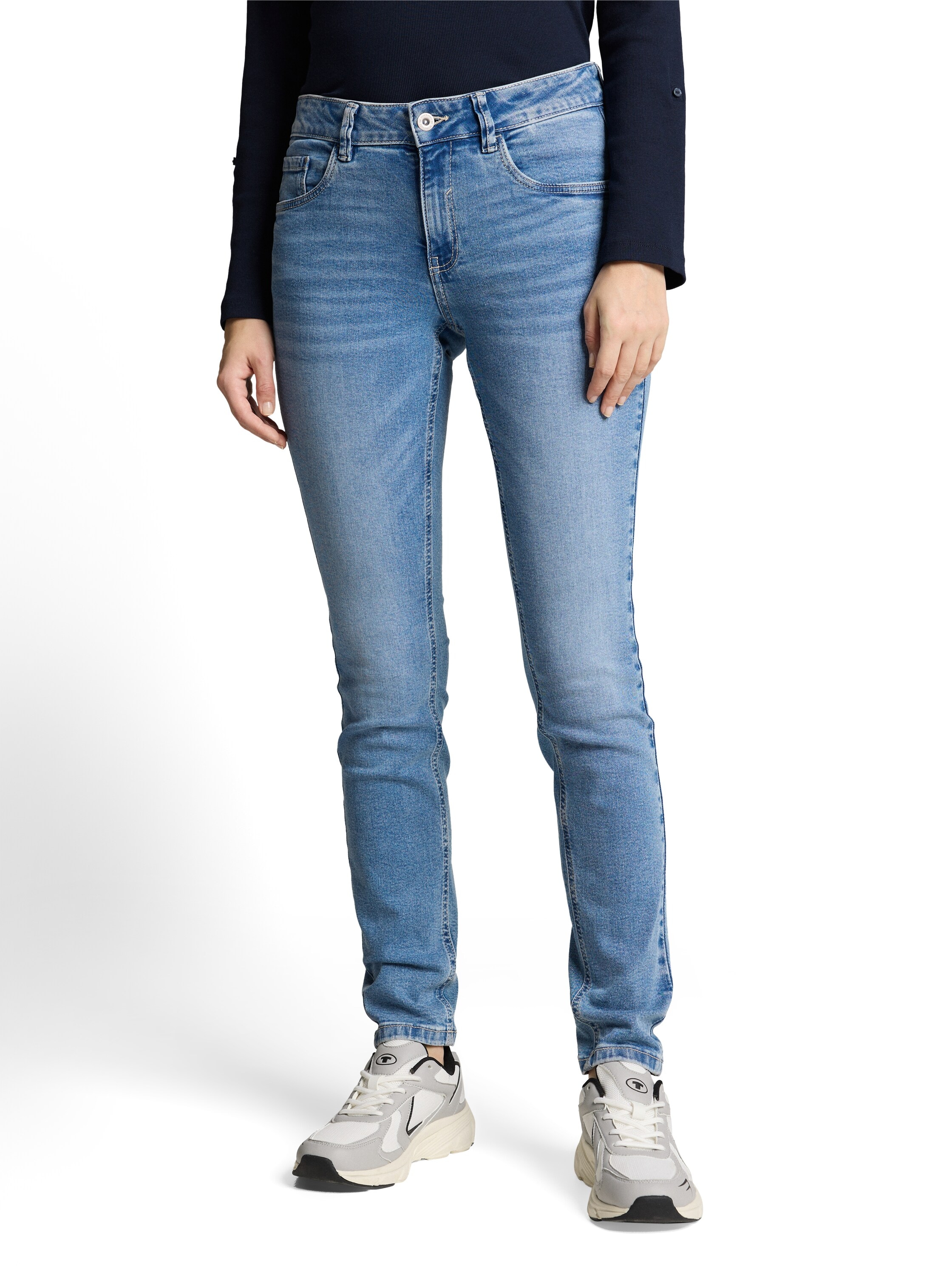 Image of TOM TAILOR Skinny-fit-Jeans "TTLUCIE Skinny" mit Viskose und Stretch - 5-Pocket-Style