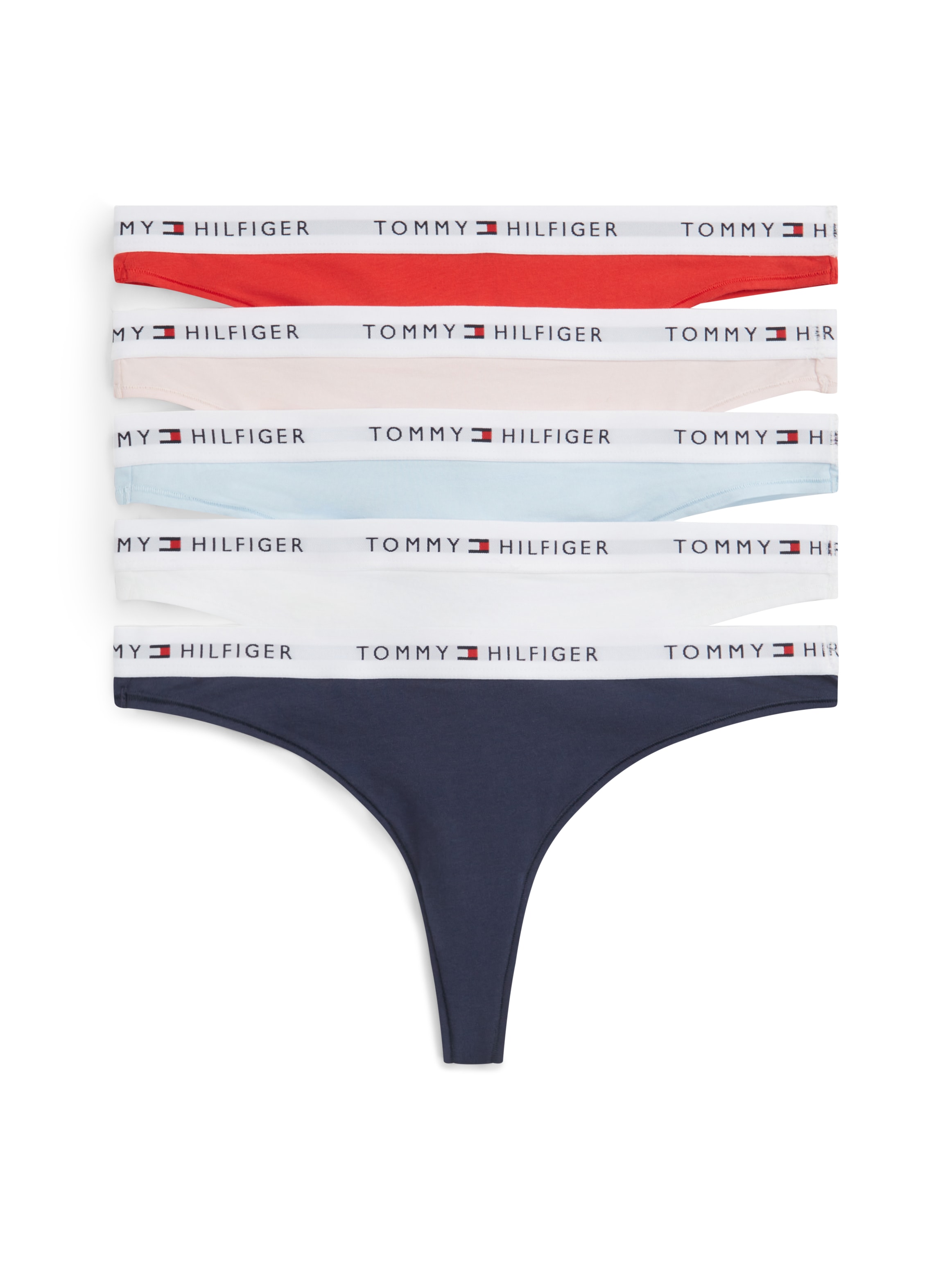 Image of Tommy Hilfiger Underwear Tanga Packung, 5 Stk. körpernahe Passform mit elastischem Bund