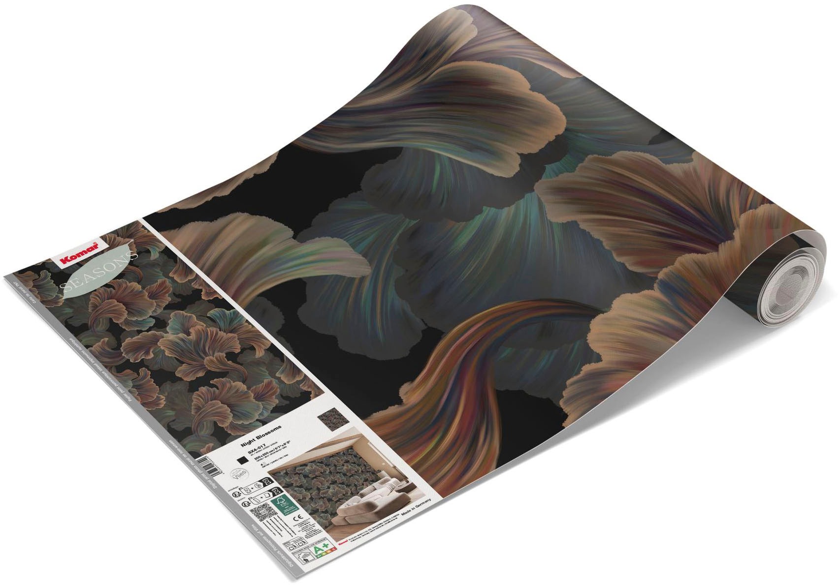 Komar Fototapete »Vlies Fototapete - Night Blossoms - Grösse 200 x 250 cm« Motiv | bedruckt glatt