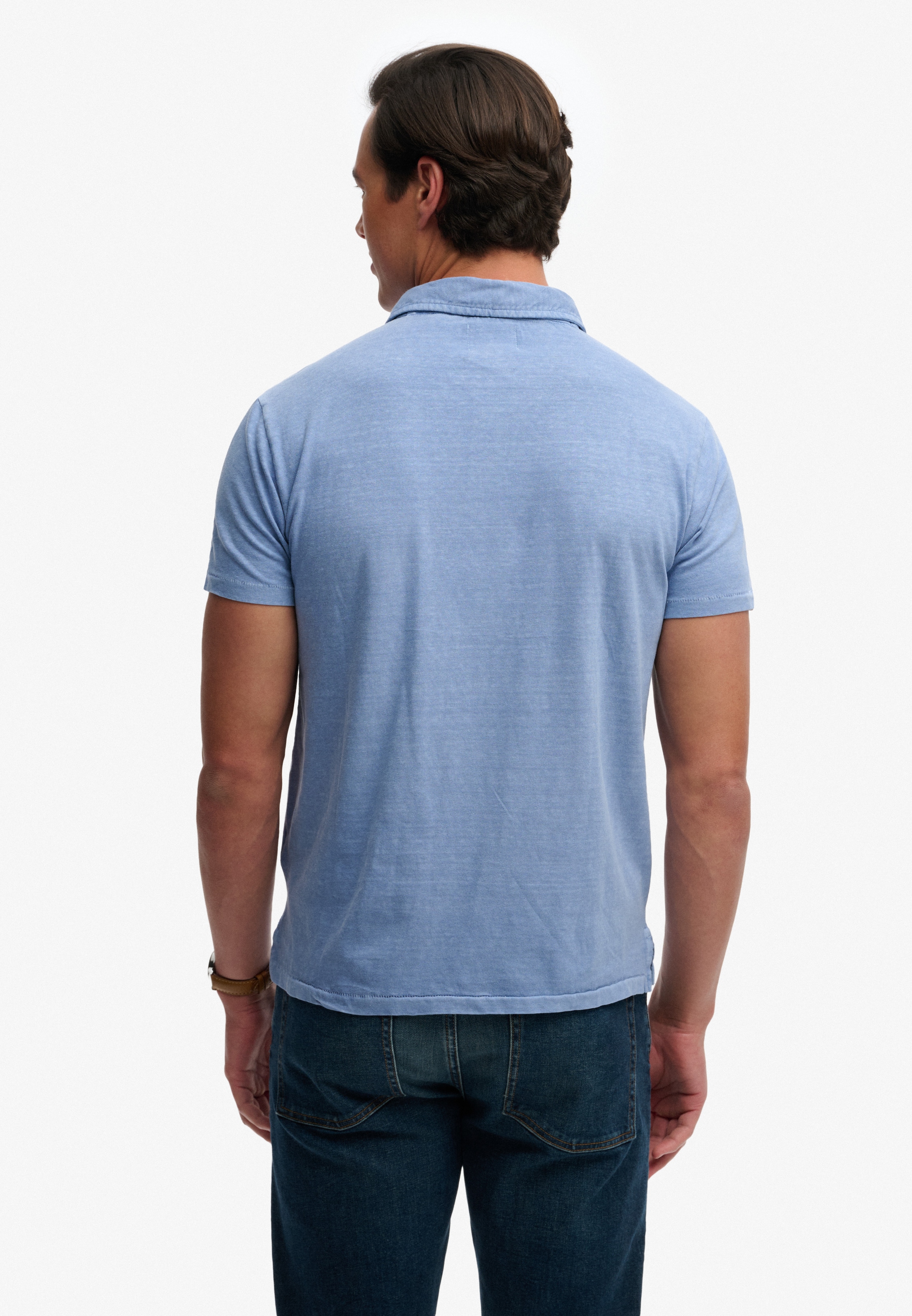 Superdry Polo »CLASSIC COTTON LINEN POLO« en superbe mélange coton-lin