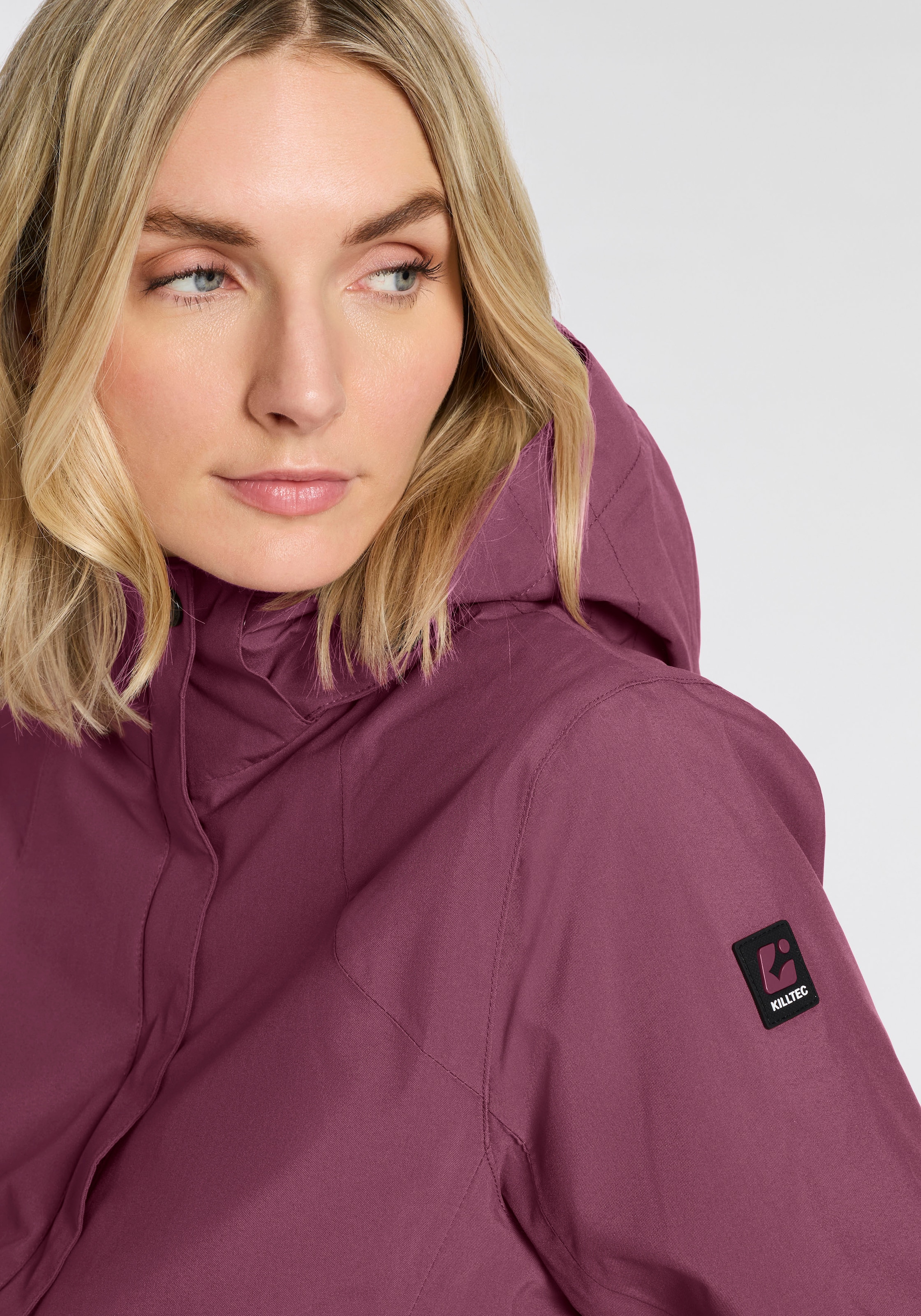 Killtec Veste d'extérieur »KOW 250 WMN JCKT« 1 cuis tlg. mit Kapuze mit abnehmbarer Kapuze, wasserdicht mit 10.000 mm Wassersäule