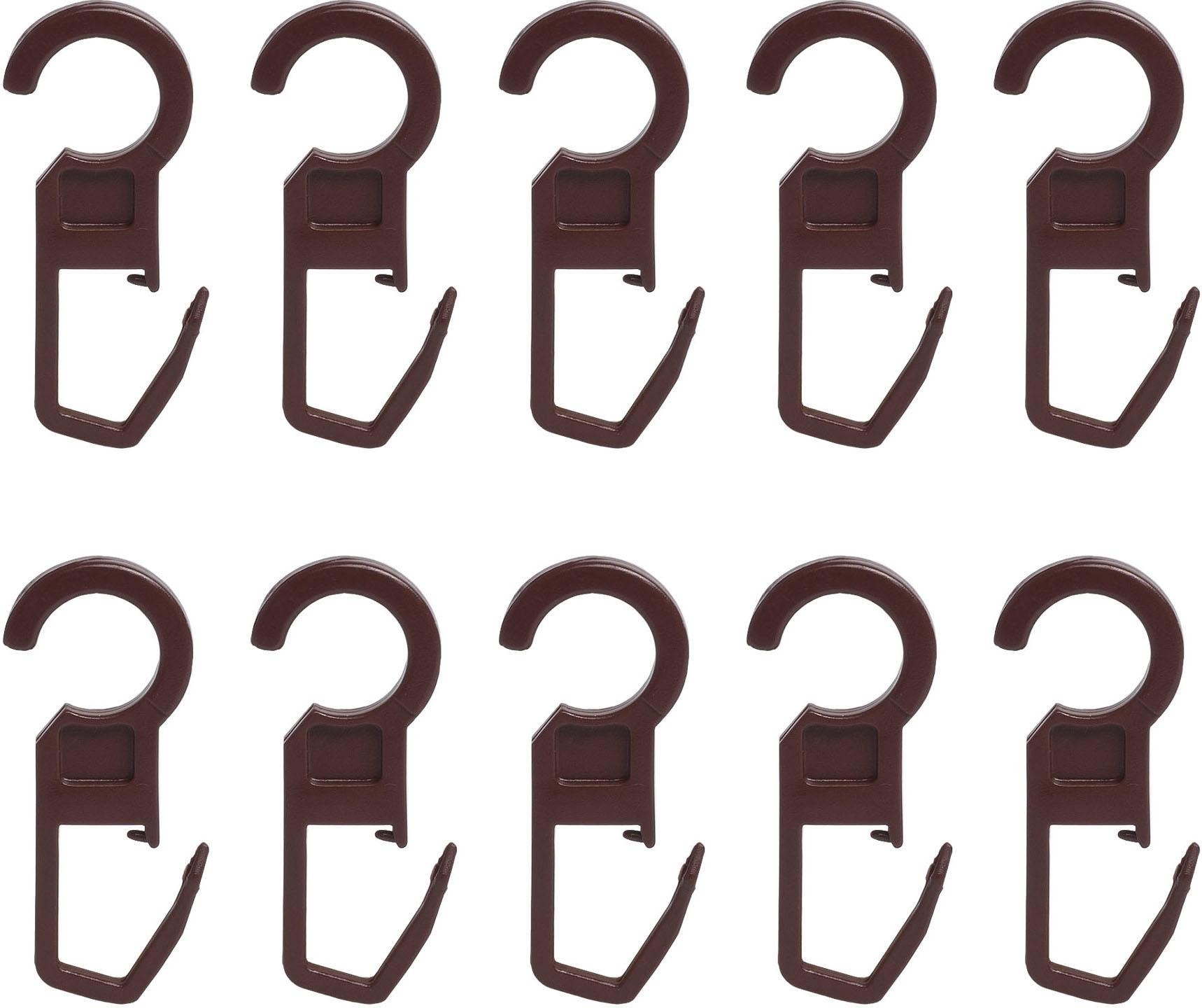 Liedeco Faltenclip Faltenlegehaken, für Gardinenringe Öse 10 mm