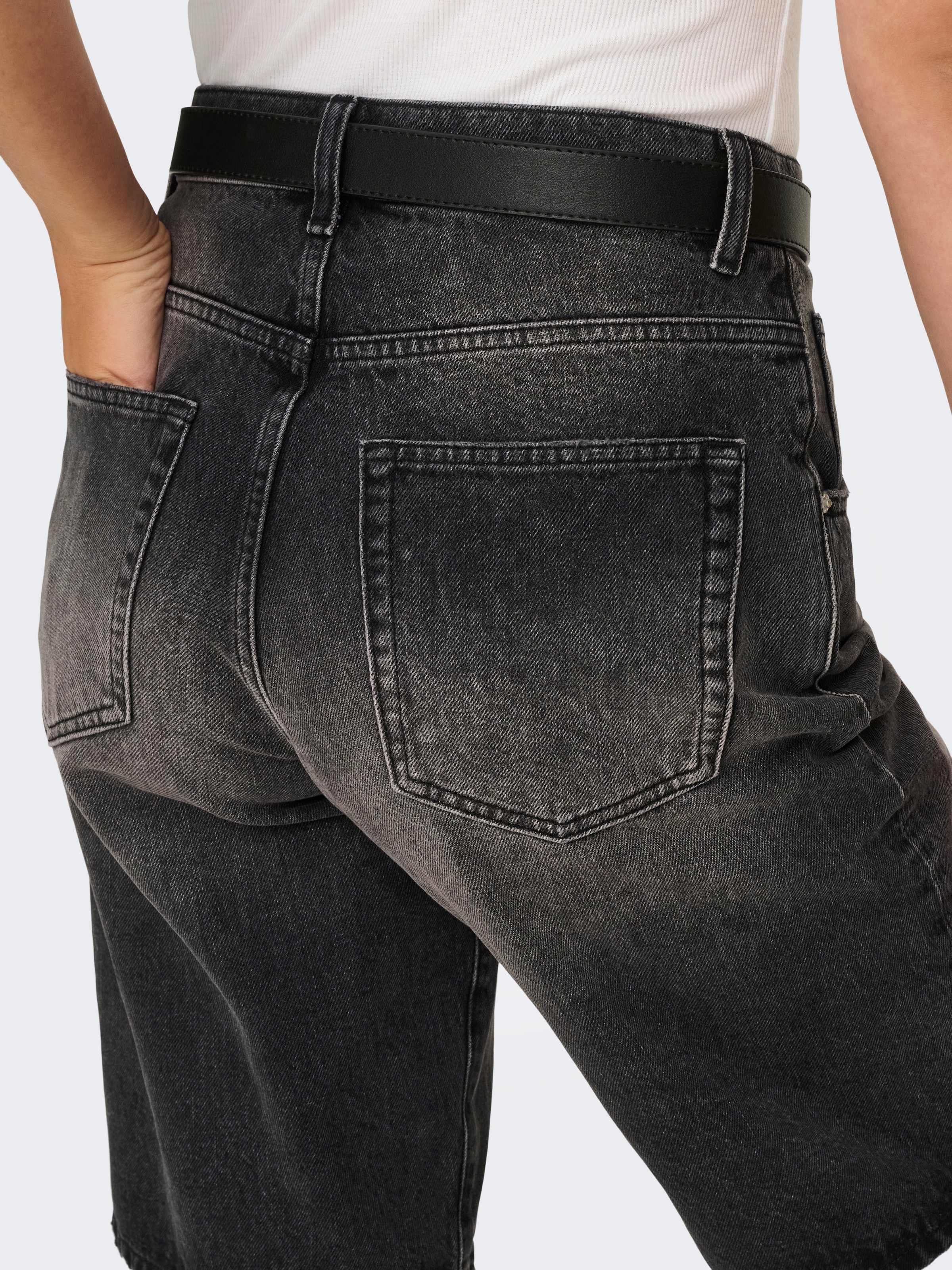 ONLY Bermuda en jean »ONLMATE REG BAGGY LONG SHORTS DNM NOOS« Coton, taille régulière