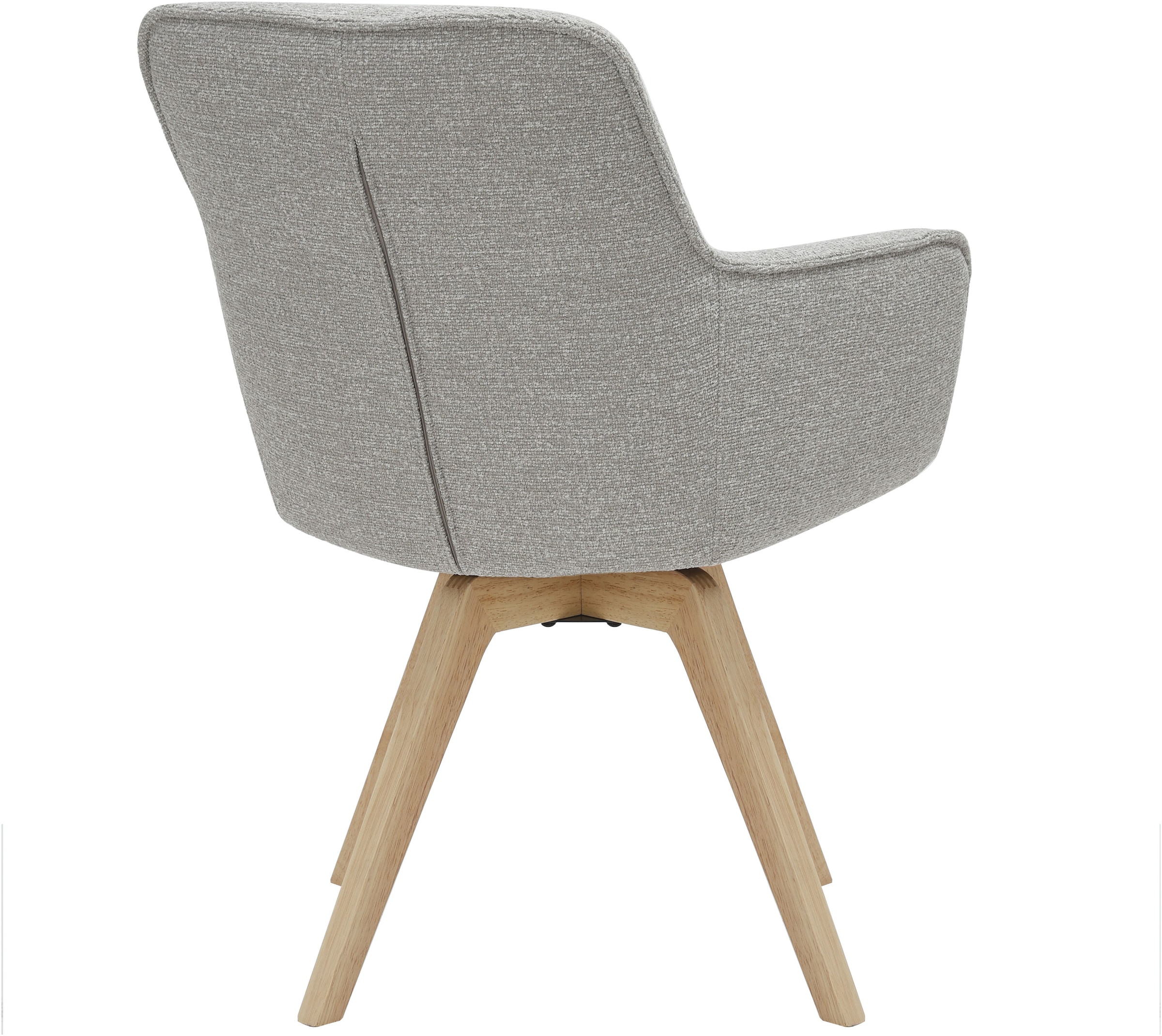 GOODproduct Chaise de salle à manger »Sigune« () 1 cuisrevêtement en tissu tissé facile d'entretien, structure en bois massif