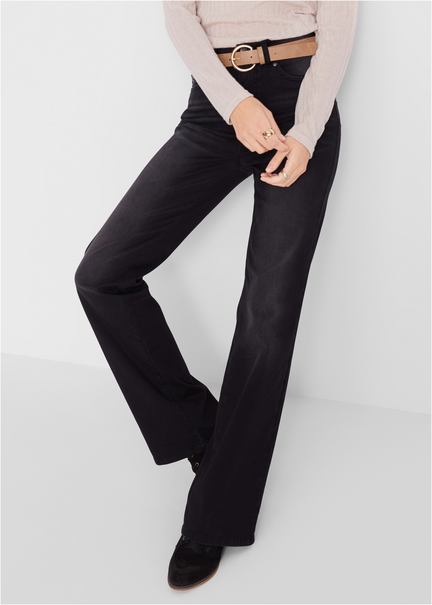 Image of bonprix Push-up-Jeans Regular Fit, mit Bequembund, mit Eingrifftaschen