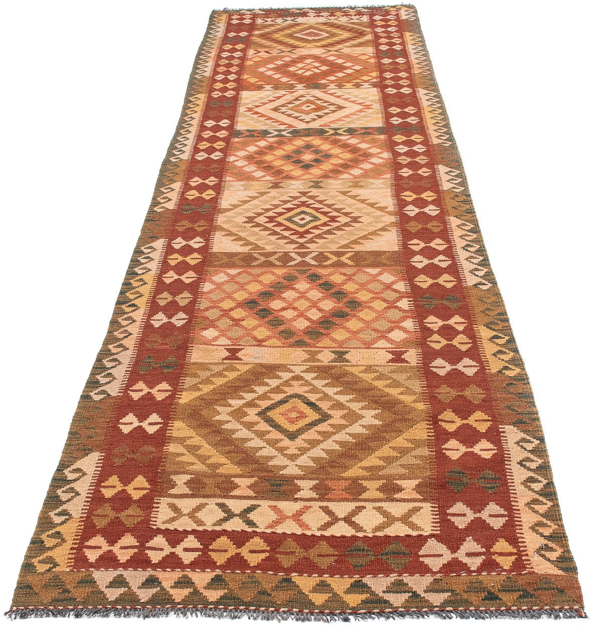 Image of morgenland Läufer »Kelim Maimene Medaillon 198 x 61 cm«, rechteckig, 0,5 mm Höhe, Wendeteppich bei Ackermann Versand Schweiz