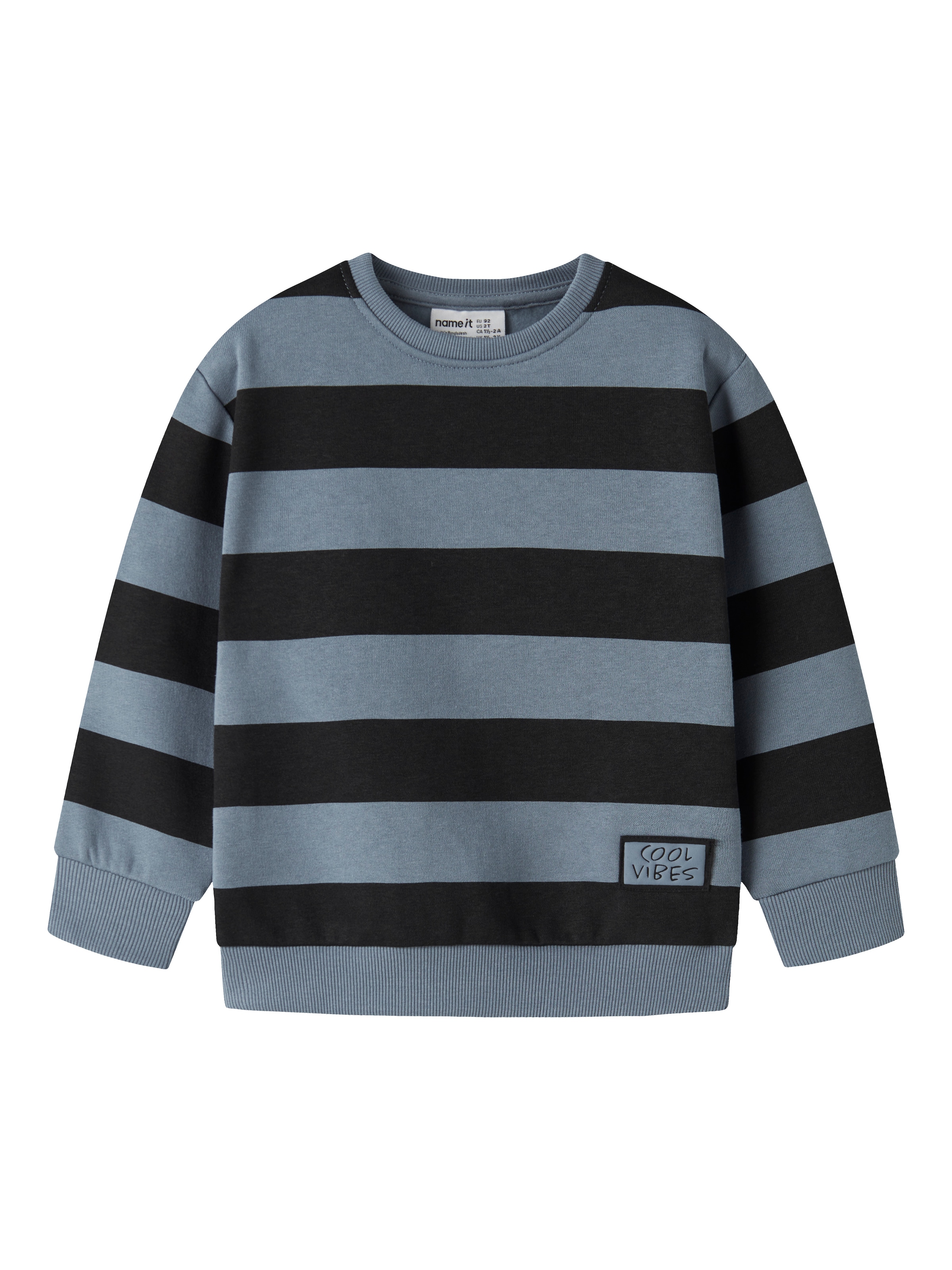 Image of Name It Sweatshirt "NMMOZIAS LS NREG SWE BRU PB", Baumwollmischung, regular fit