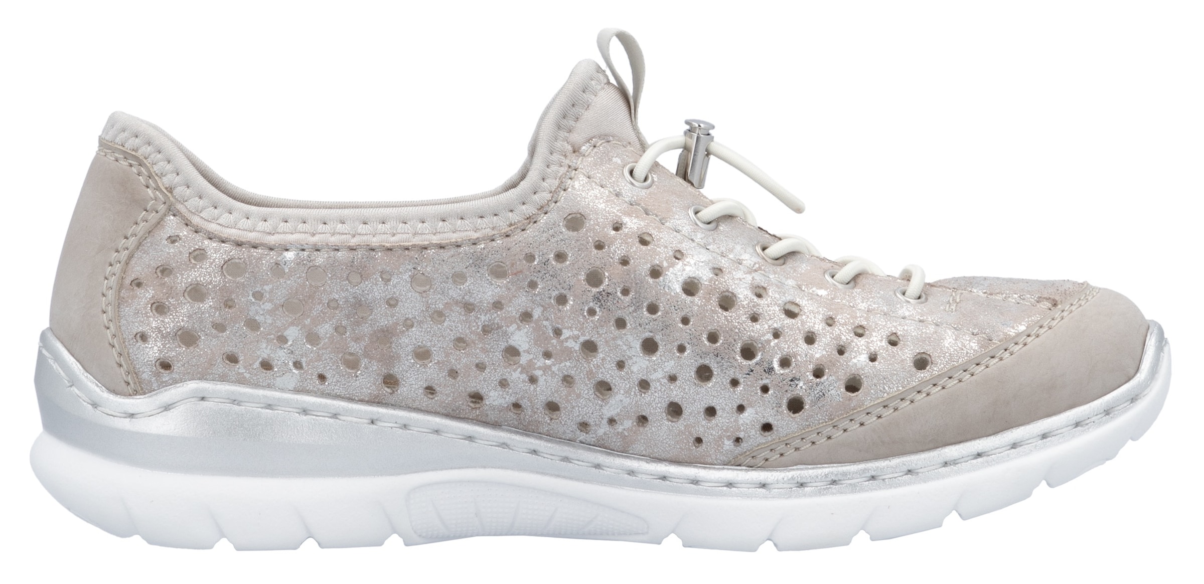 Rieker Slip-On Sneaker  , Schlupfschuh, Freizeitschuh, Halbschuh mit Schnellverschluss