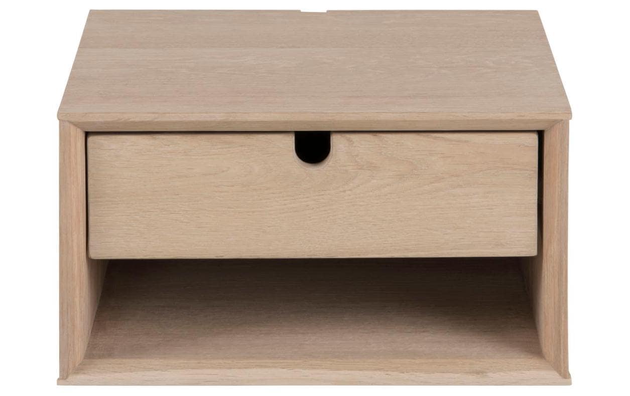 AC Design Nachttisch »Century Nachtkommode« Nachtschrank, Eiche Furnier, Schublade, Wandbefestigung