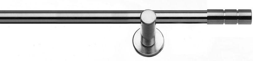 Image of indeko Gardinenstange »Hamburg«, 1 läufig-läufig, Wunschmasslänge, edelstahlfarben bei Ackermann Versand Schweiz