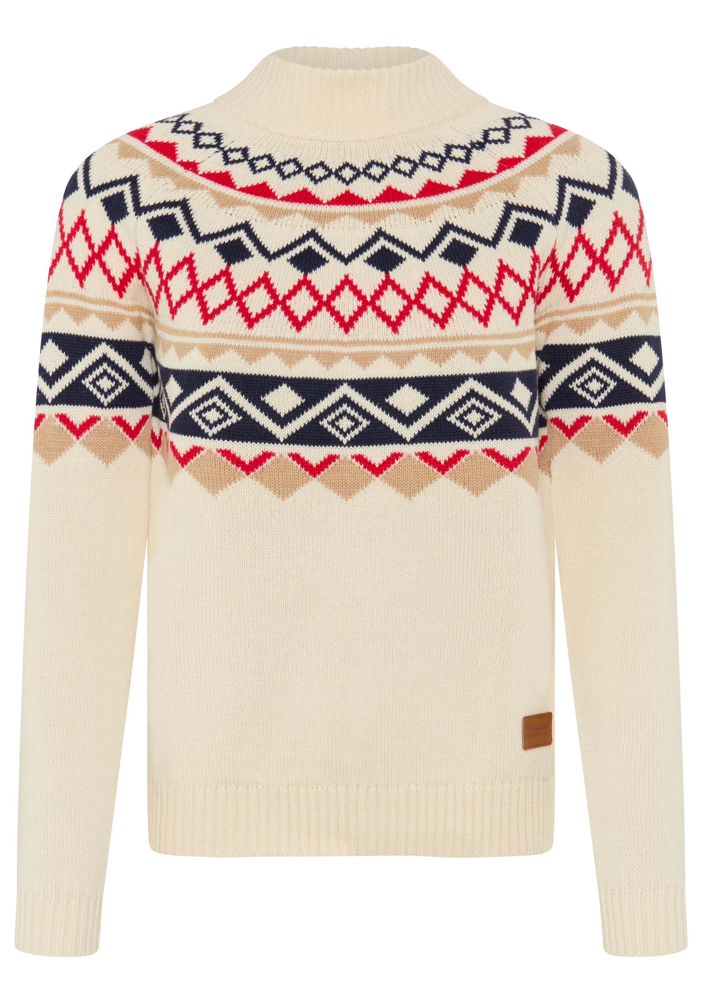 KangaROOS Norwegerpullover hüftbedeckende Länge, figurumspielende Passform