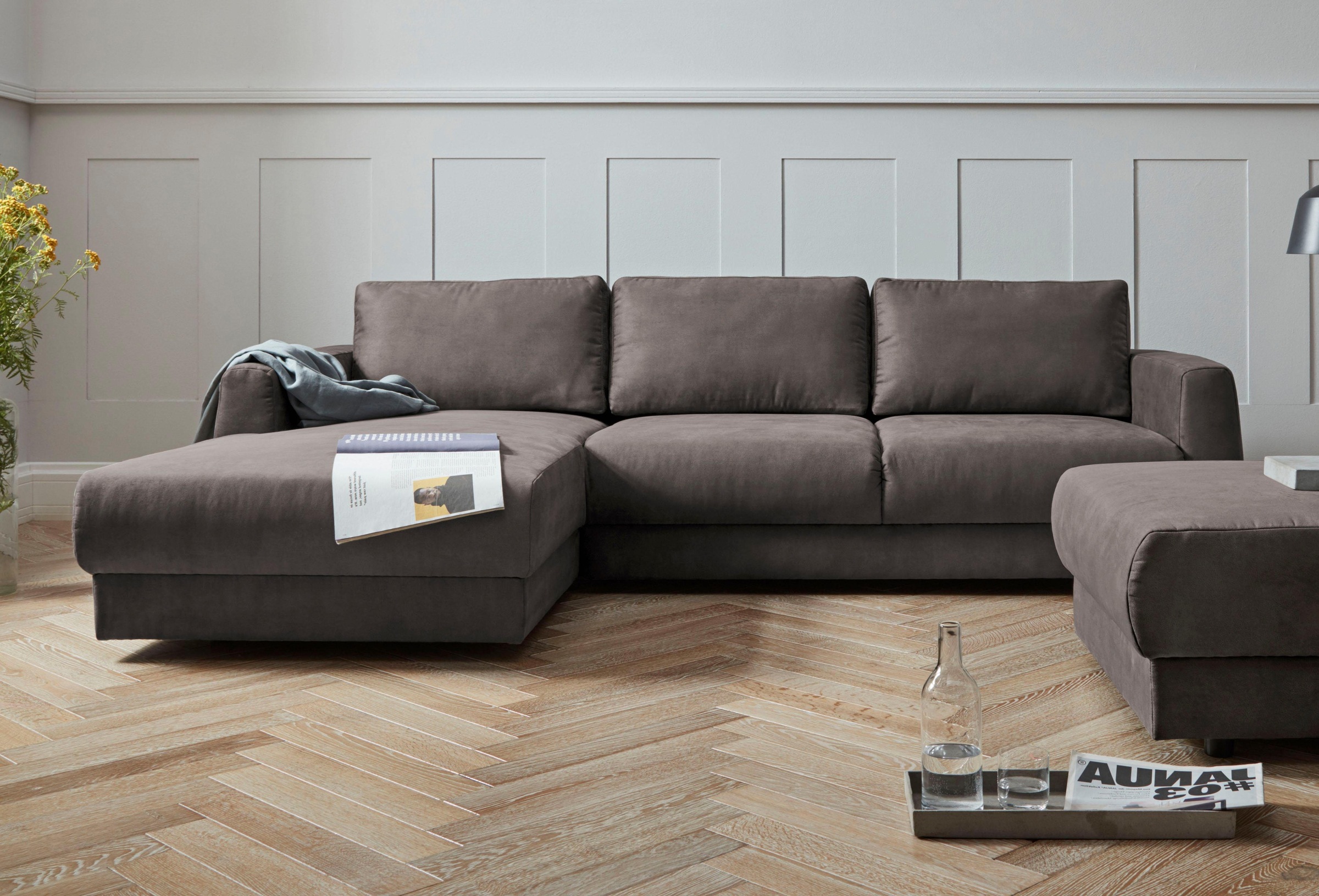 Image of GOODproduct Ecksofa "Hobro L-Form" in 3 Bezugsqualitäten in vielen Farben, Design by Morten Georgsen