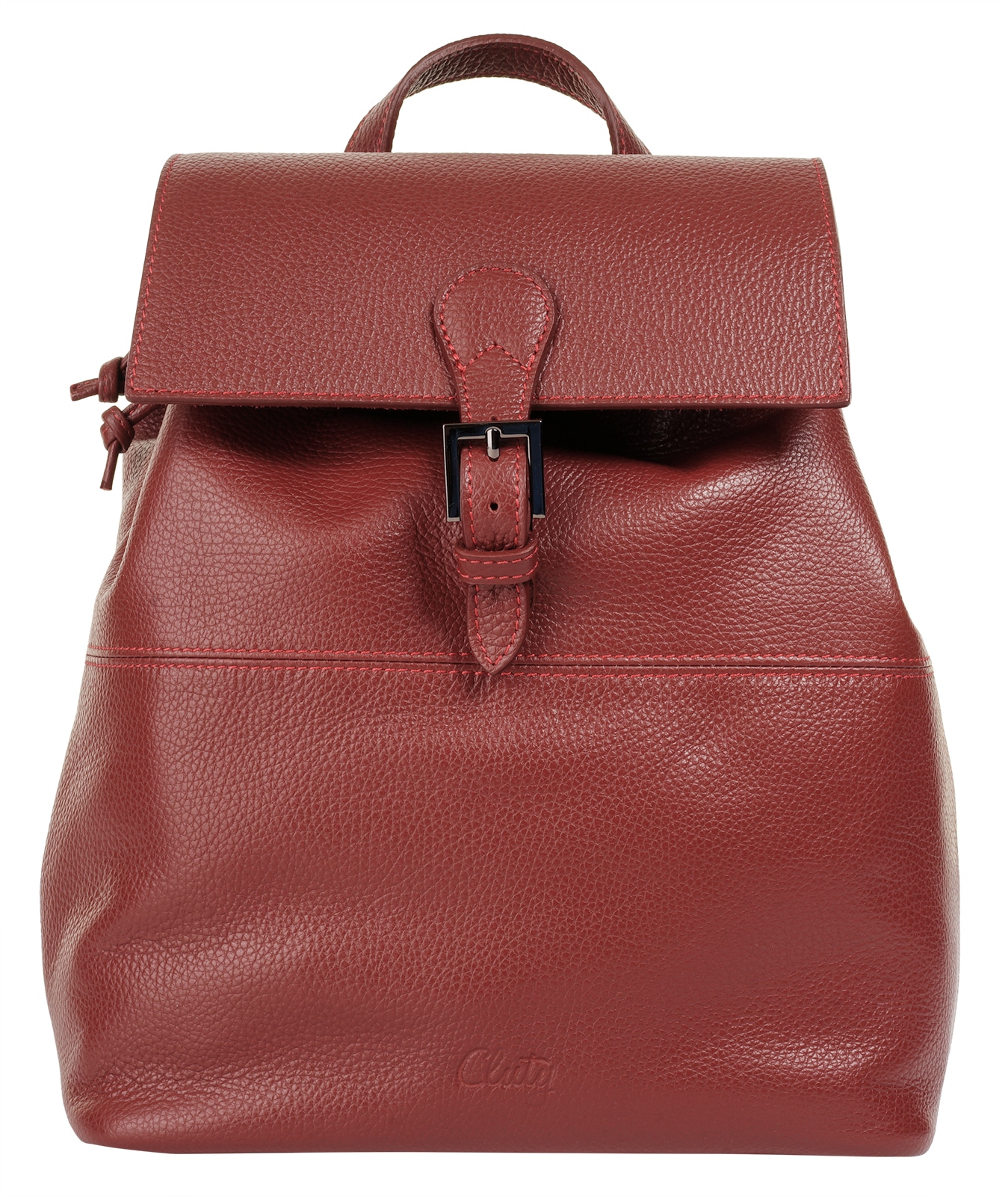 Cityrucksack, echt Leder, Made in Italy