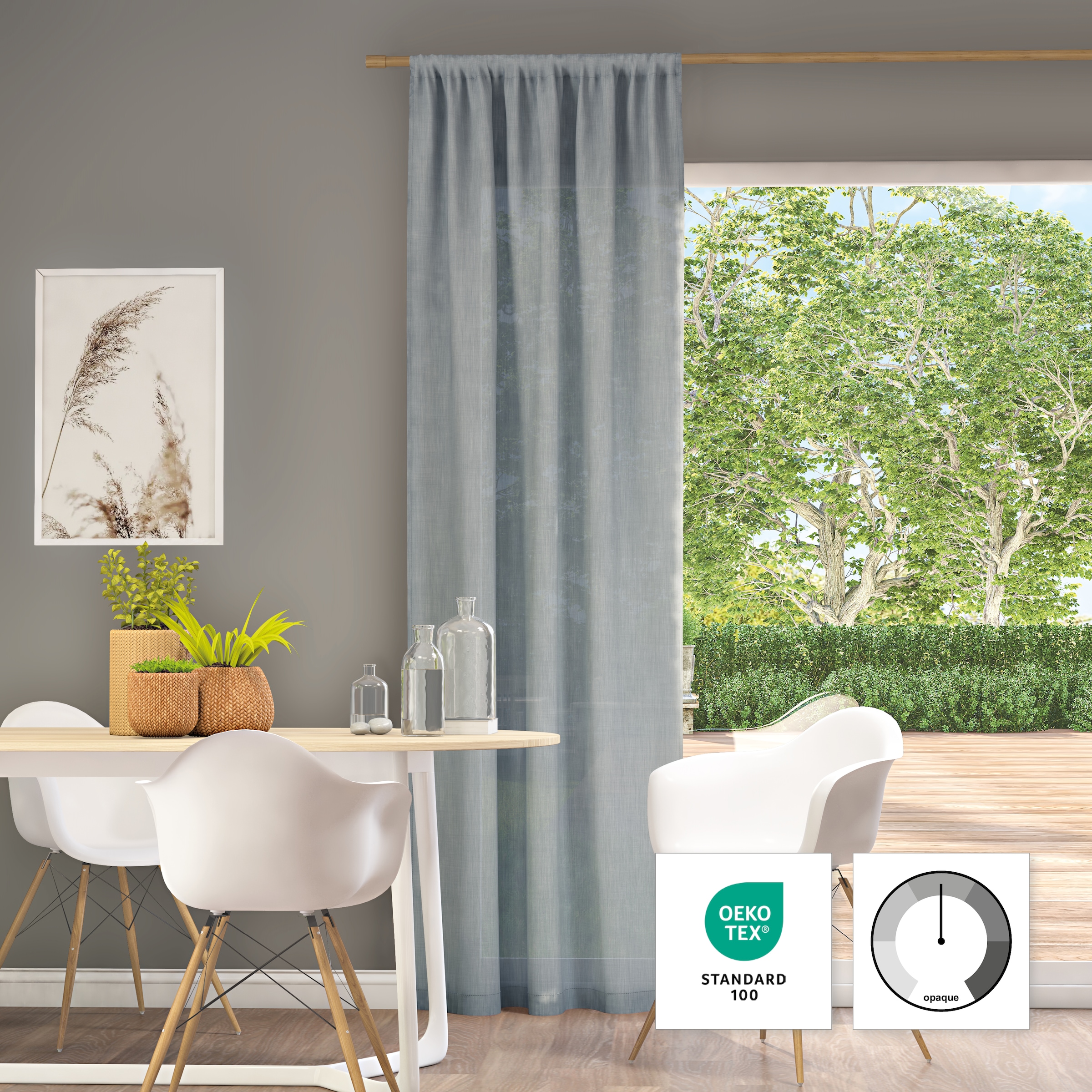 Image of Neutex for you Vorhang "Mara-ECO" Stangendurchzug 1 Stk. tlg.