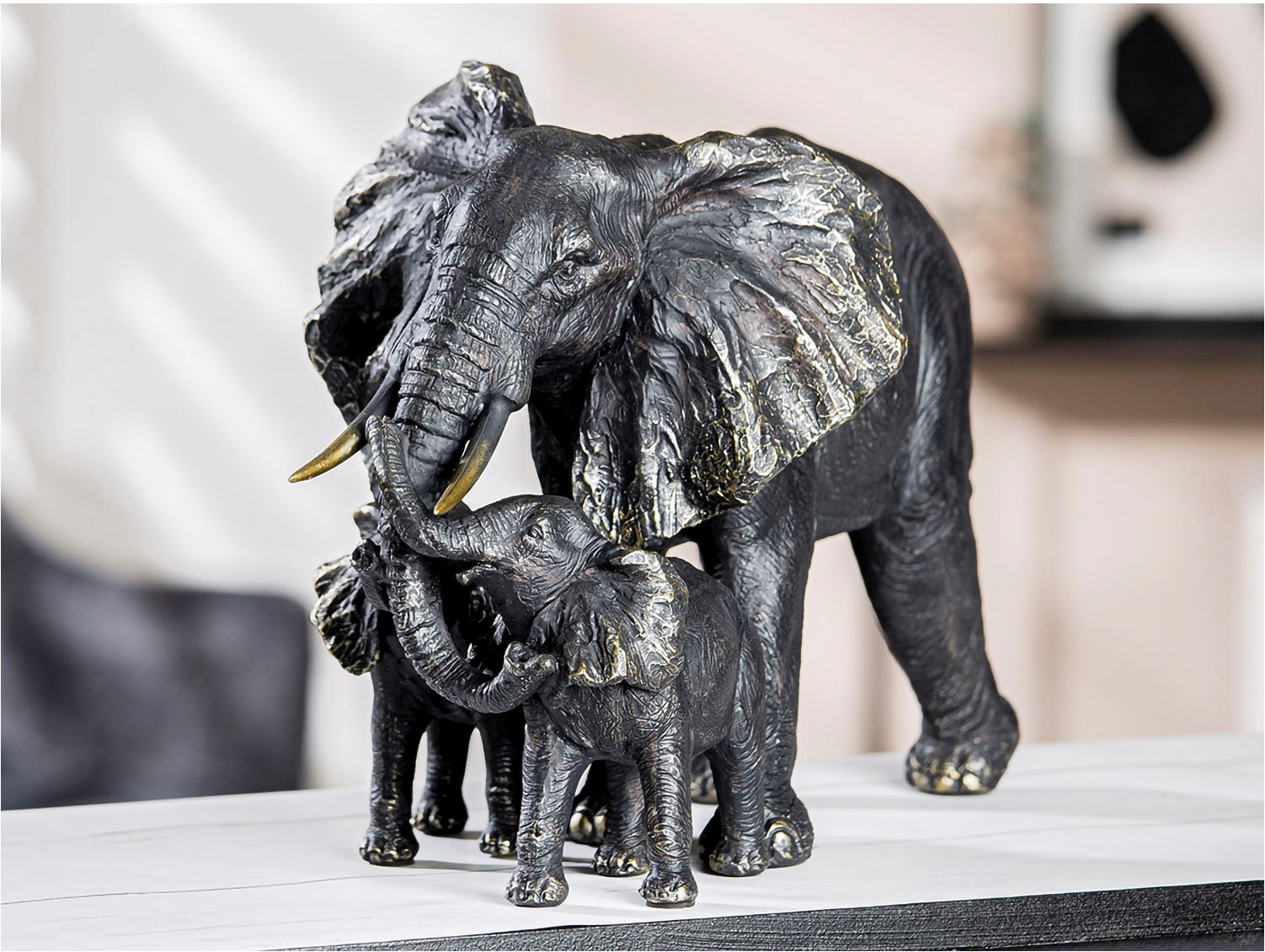 Image of Casablanca by Gilde Tierfigur "Figur Elefantenfamilie"