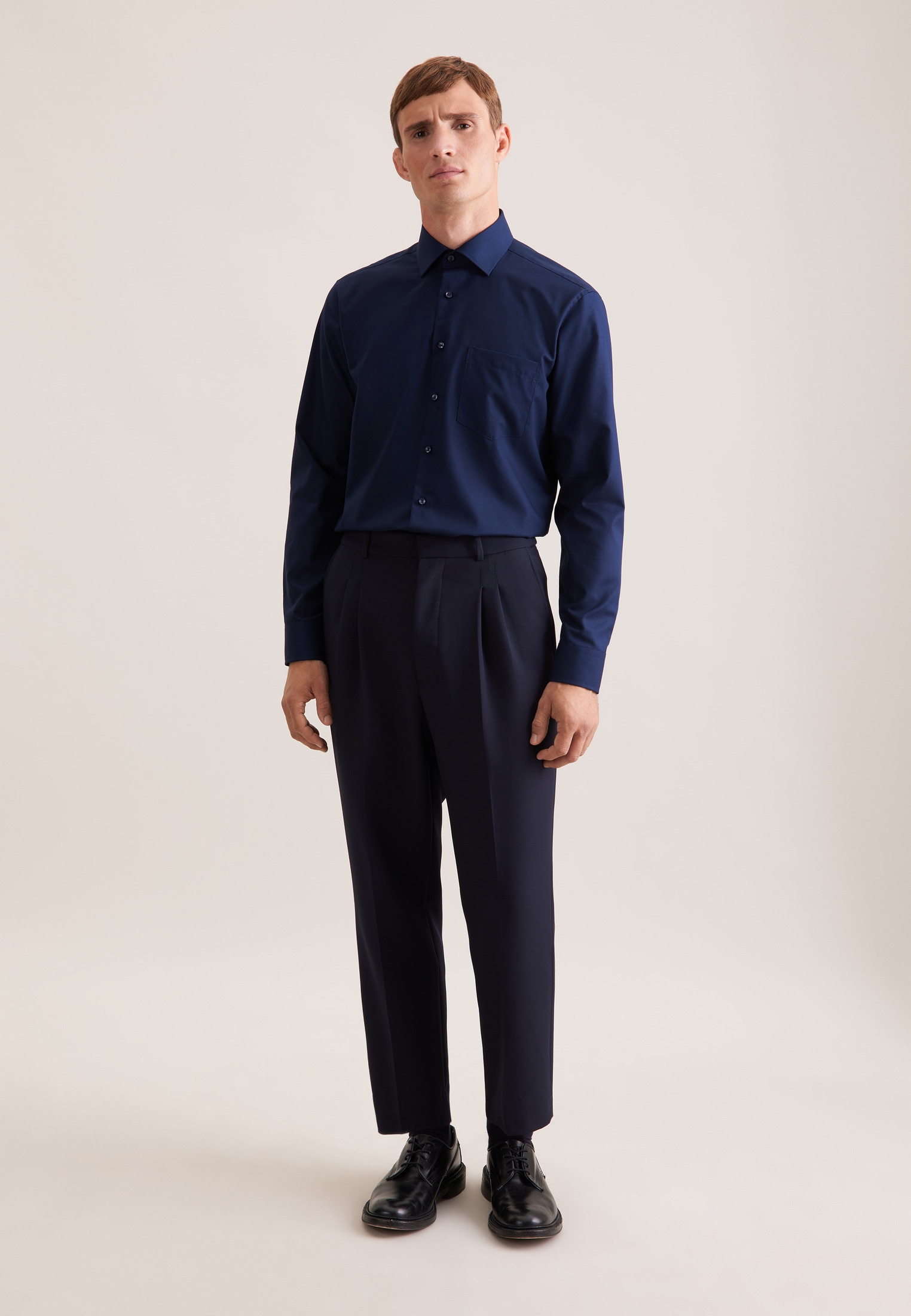 seidensticker Chemise d'affaires »Schwarze Rose« Regular 1/1 Kentkragen Uni