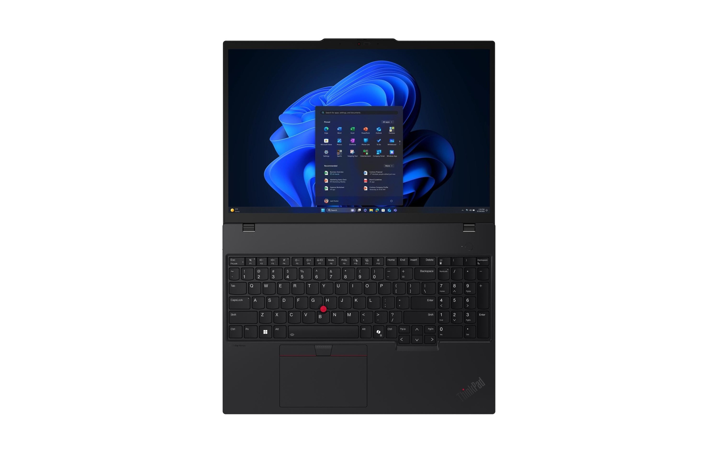 Lenovo Notebook »ThinkPad T16 Gen 4 (Intel) Copilot+ PC« / 16 ″ Intel Core Ultra 7 Integrierte NPU (Neural Processing Unit)