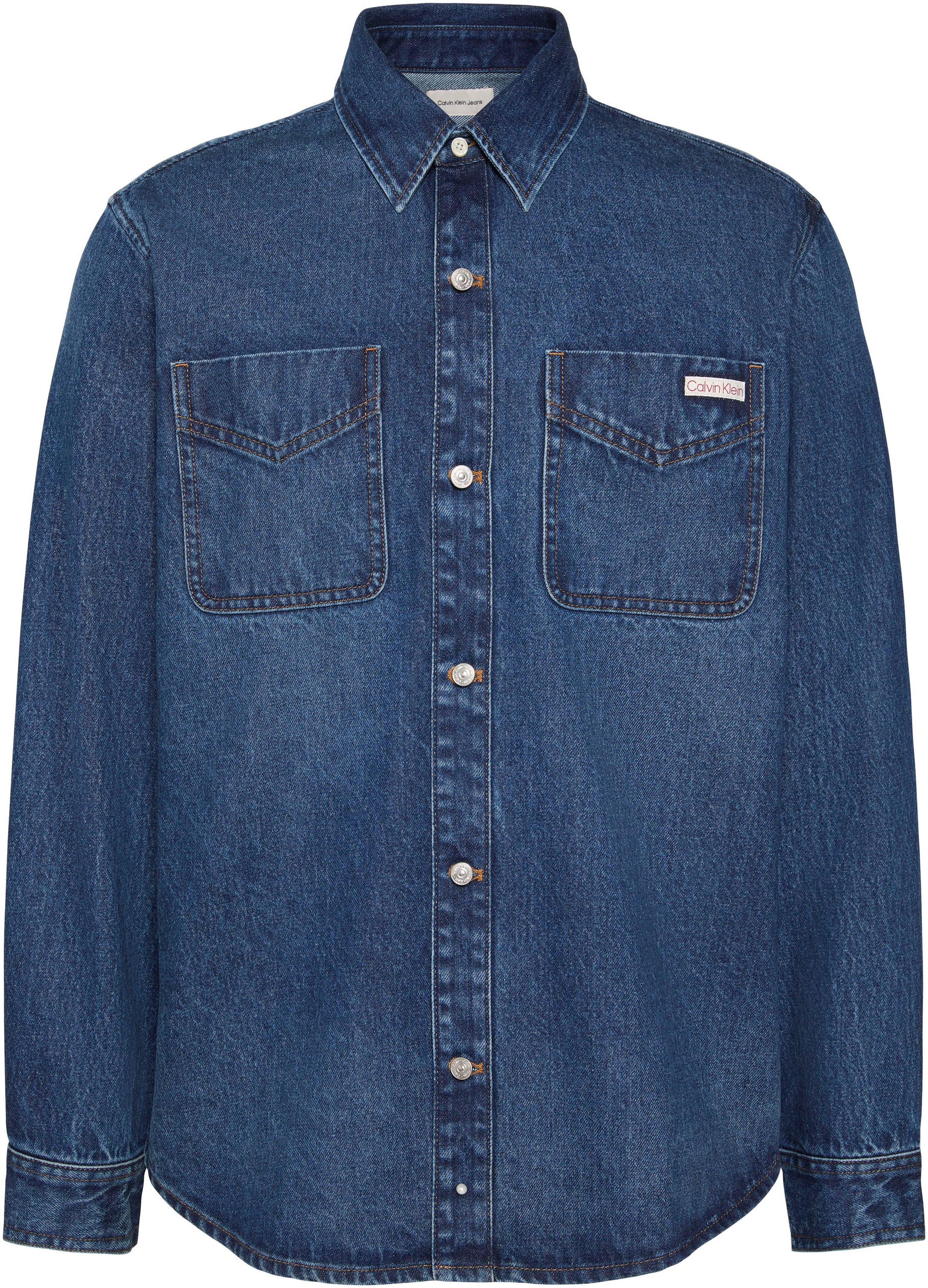 Calvin Klein Jeans Jeanshemd »90S HORIZON OVERSHIRT« Regular fit mit aufgesetzten Brusttaschen