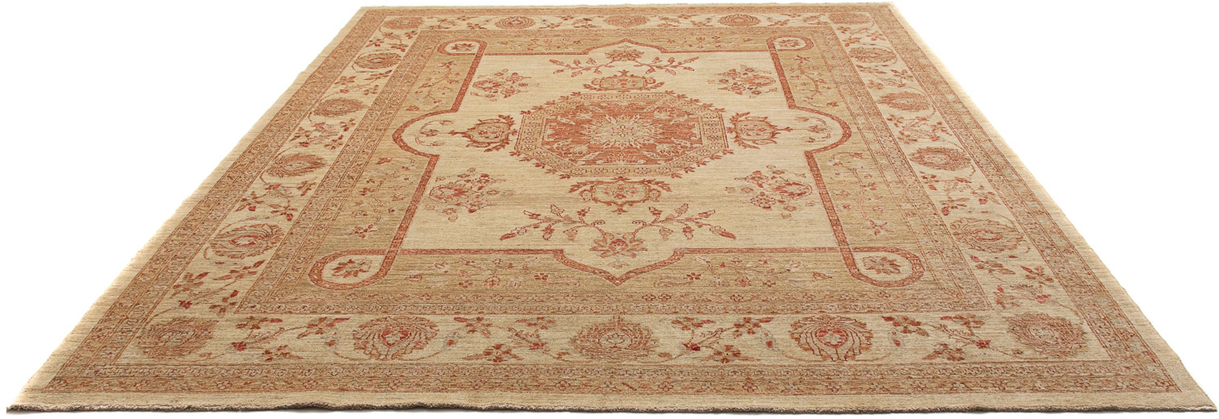 Image of morgenland Orientteppich »Ziegler - 308 x 252 cm - hellbraun«, rechteckig, 6 mm Höhe, Wohnzimmer, Handgeknüpft, Einzelstück mit Zertifikat bei Ackermann Versand Schweiz