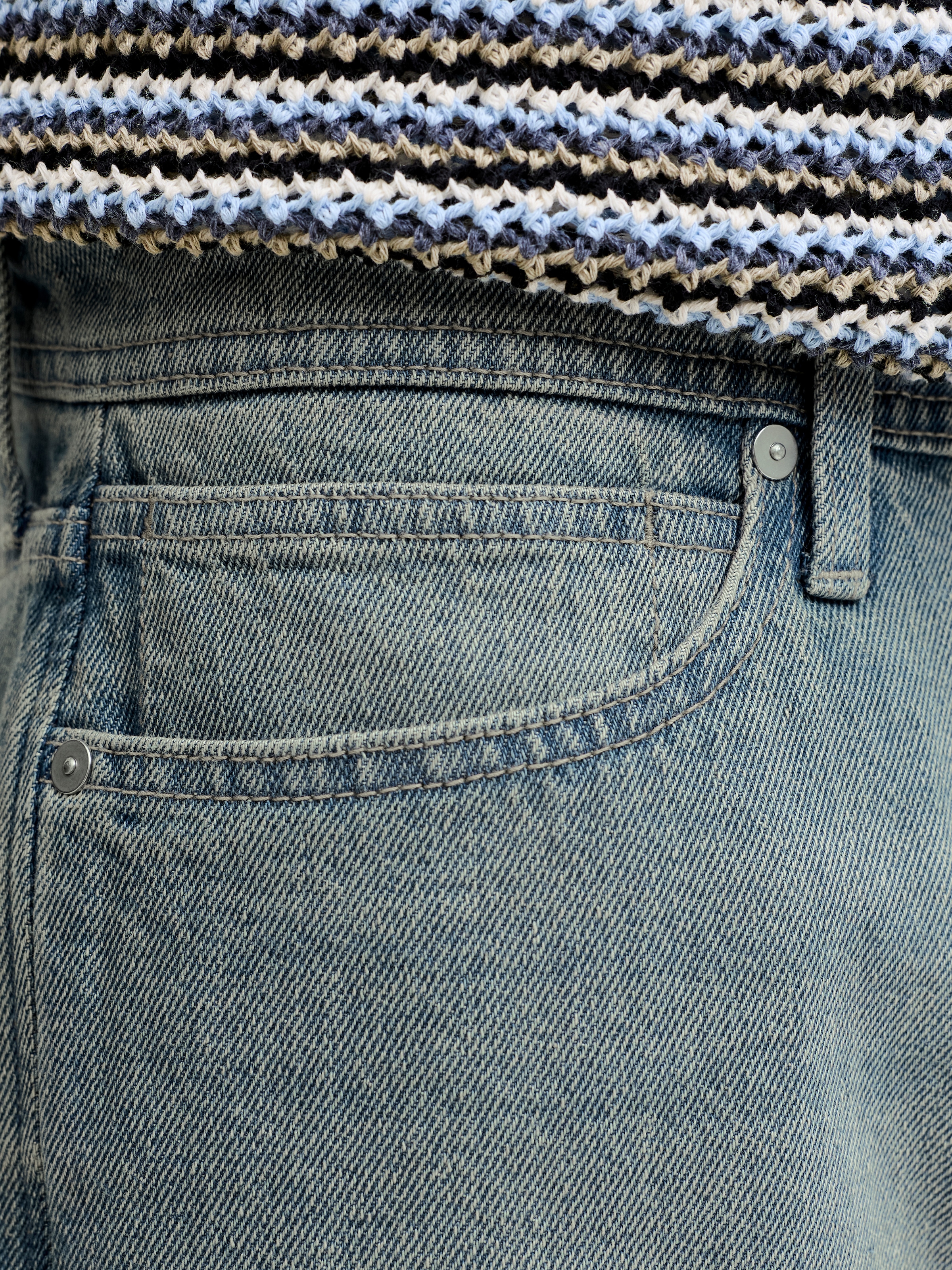 Image of Jack & Jones Jeansshorts "JJIALEX JJCREW SHORTS AT 249 ST LN" Baumwolle, baggy fit