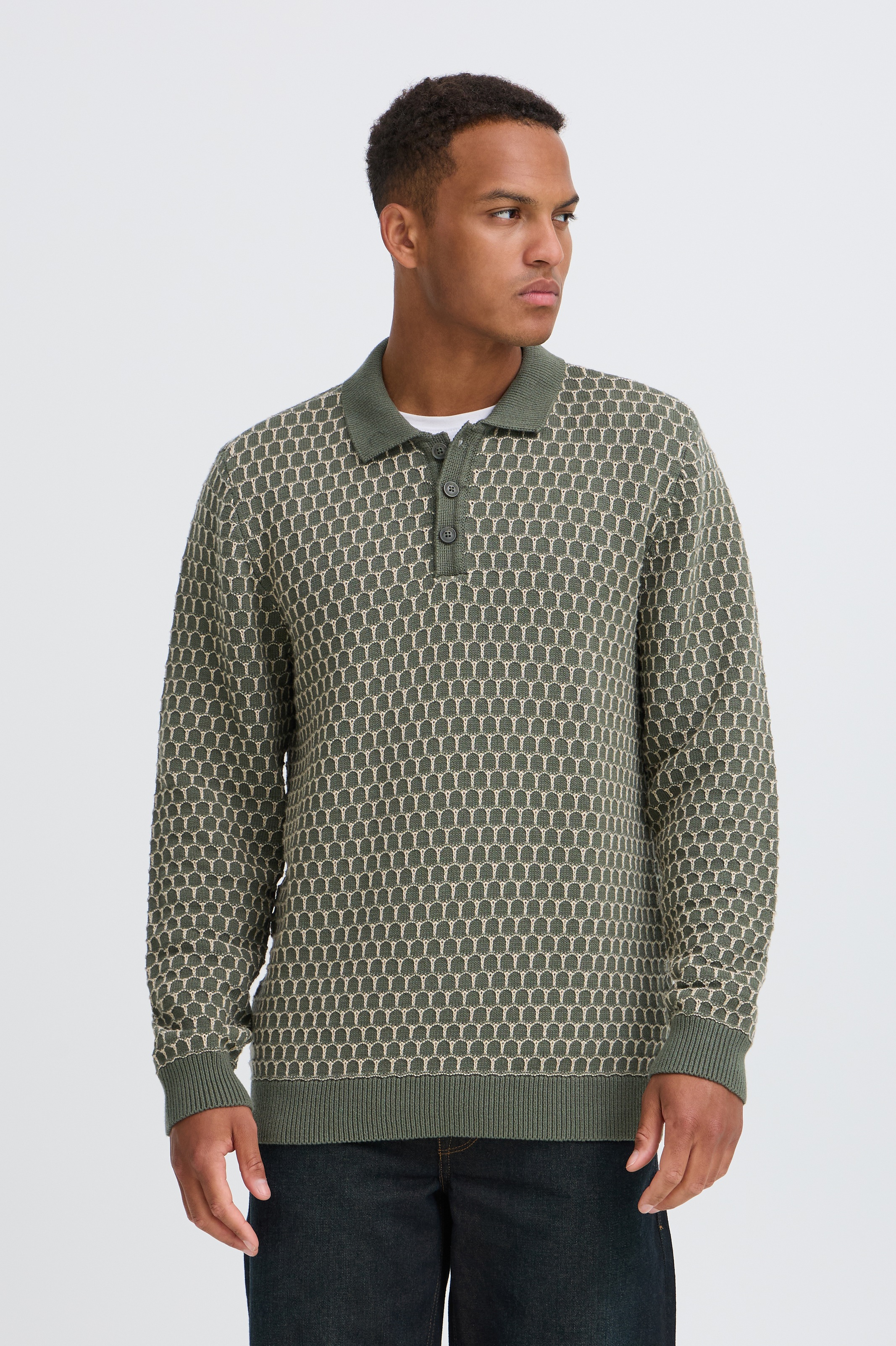 Image of Blend Polokragenpullover "BHDONG POLO" Baumwolle, regular fit