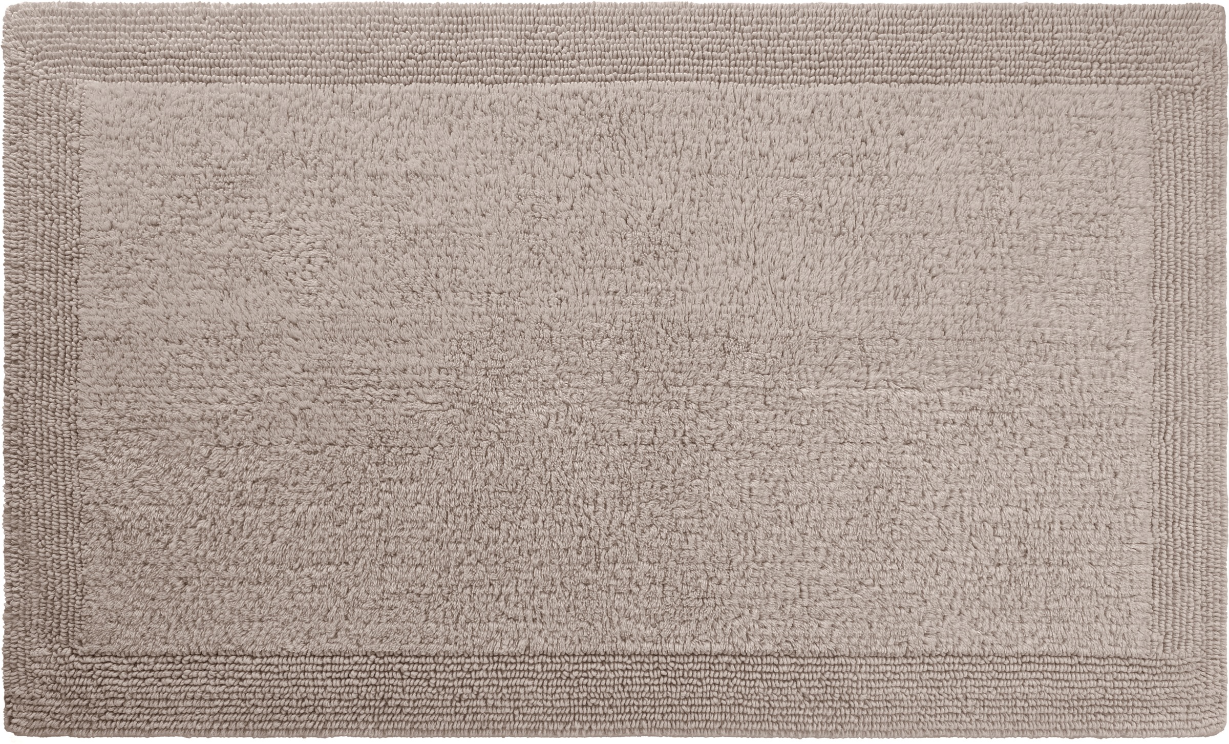 OTTO home Badematte "Kapra, Badvorleger, Badezimmer Teppich" Höhe 14 mm beidseitig nutzbar  fußbodenheizungsgeeignet  strapazierfähig mit Bordüre, Badteppich, Badematte, Baumwolle
