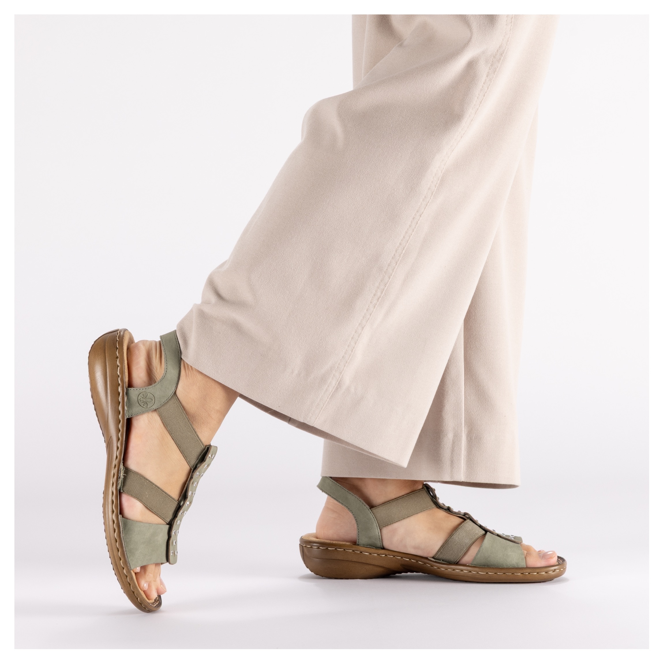 Rieker Sandale  Chaussure d'été, mule avec élastique pour un bon maintien