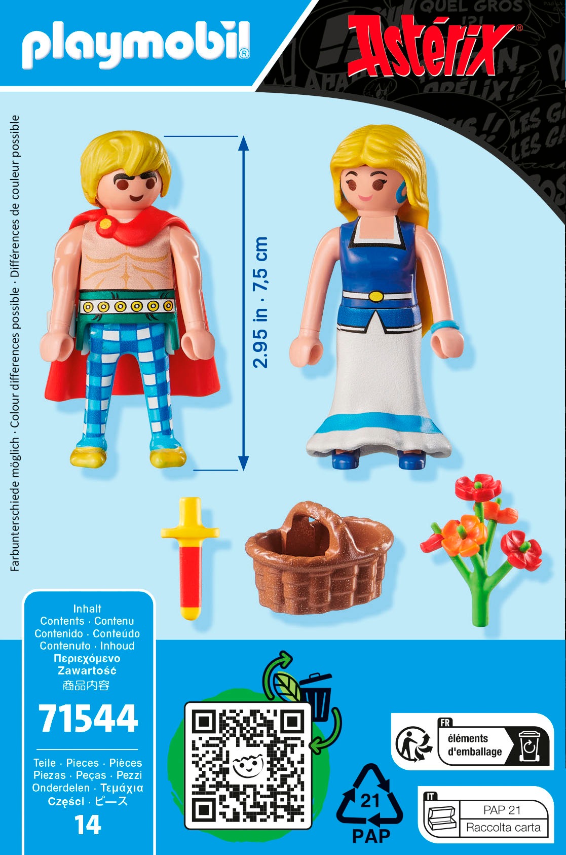 Playmobil® Jeu de construction »Tragicomix und Falbala (71544), Asterix« Made in Europe