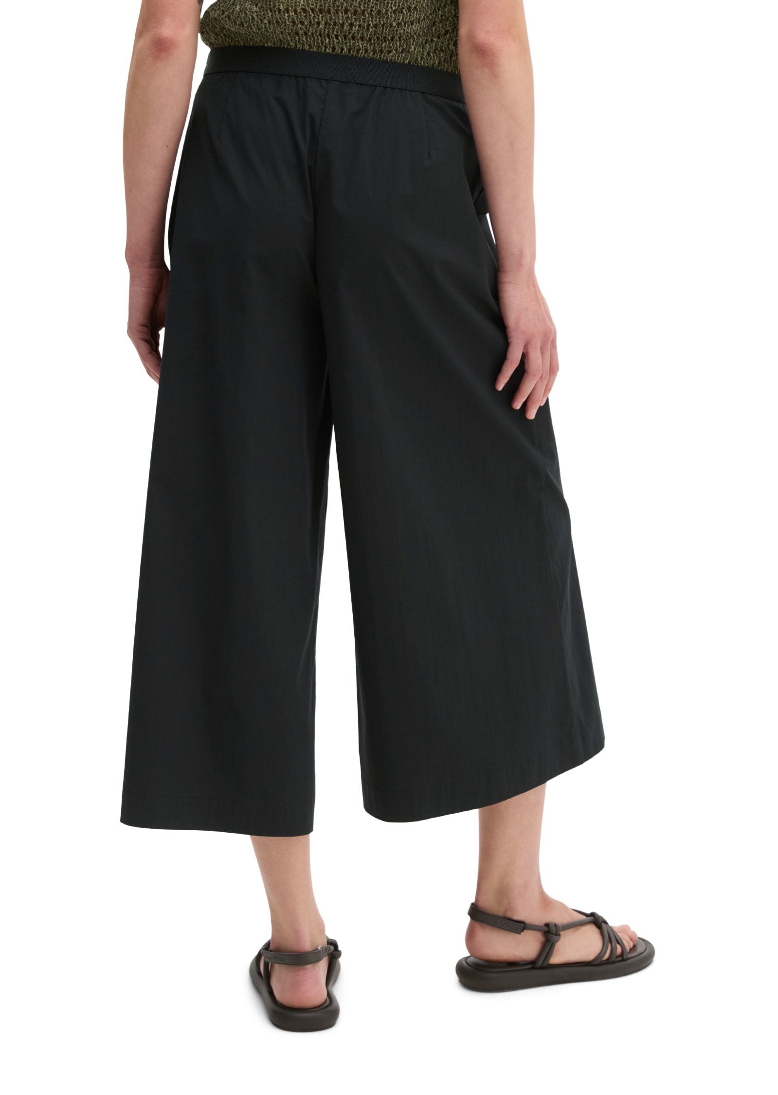 Marc O'Polo Culotte  wide aus Popeline-Stretch