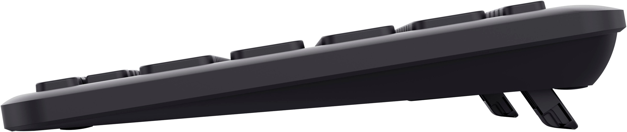 Trust Wireless-Tastatur »Lyra Kompakte Funktastatur«, (USB-Anschluss-Anpassbare Höhe-Multimedia-Tasten)